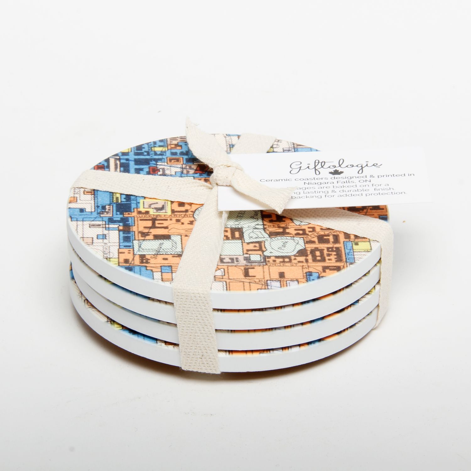 Giftologie: Hometown Ceramic Coaster Set Product Image 2 of 3