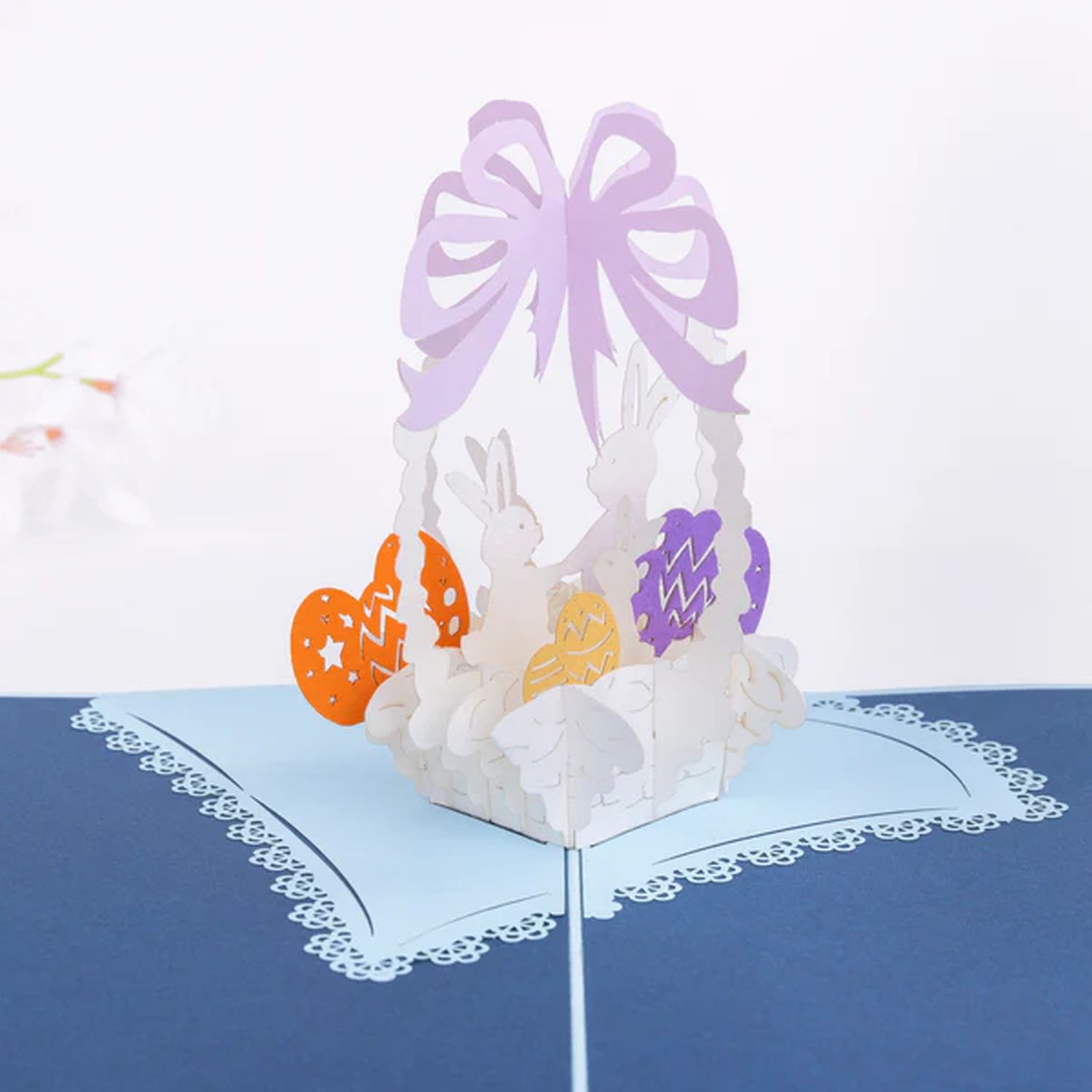 Roses without Thorns: Pop-Up Card – Bunny and Egg Product Image 3 of 3