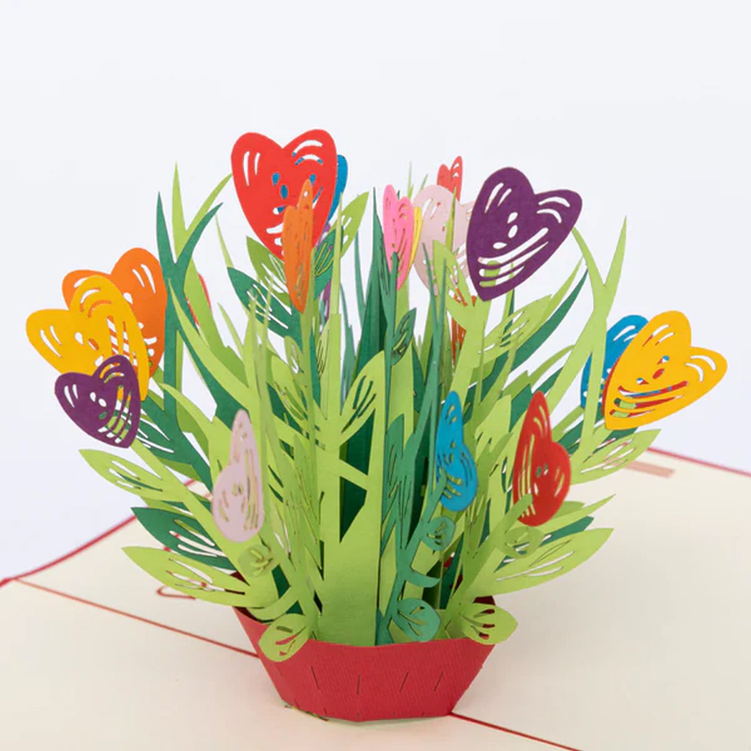 Roses without Thorns: Pop-Up Card – Flower Hearts Product Image 2 of 4