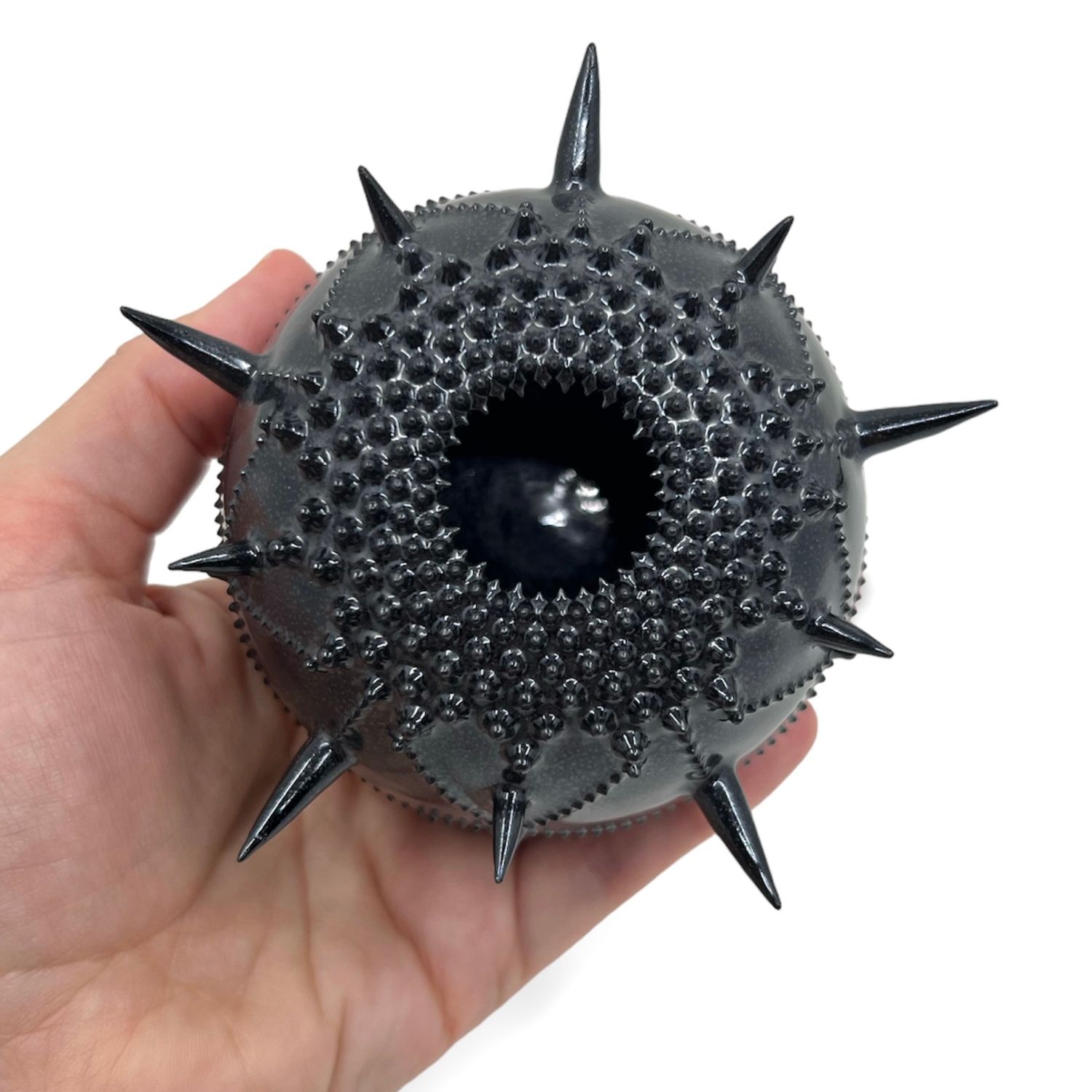 Zara Gardner: Black Urchin Sculpture with Spikes Product Image 2 of 4