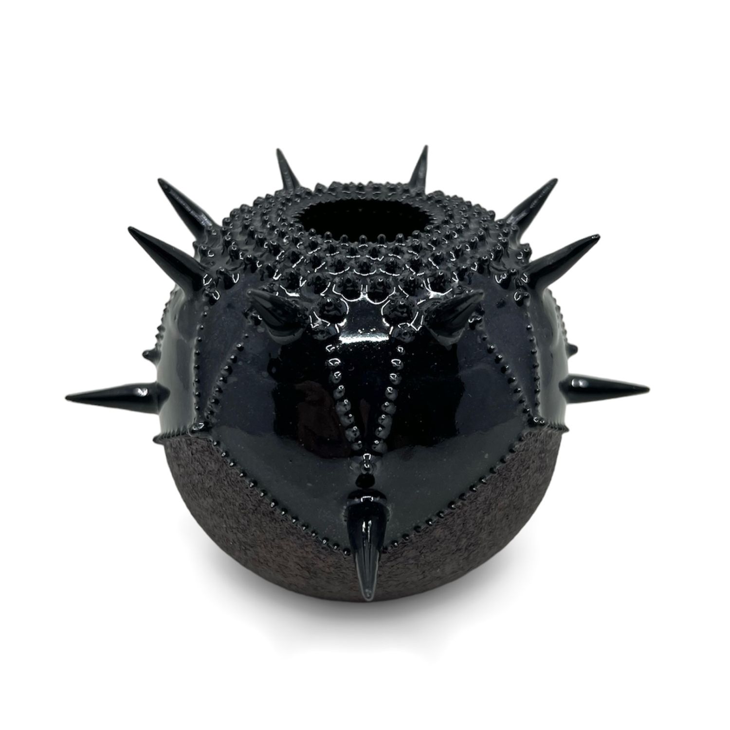 Zara Gardner: Black Urchin Sculpture with Spikes Product Image 1 of 4