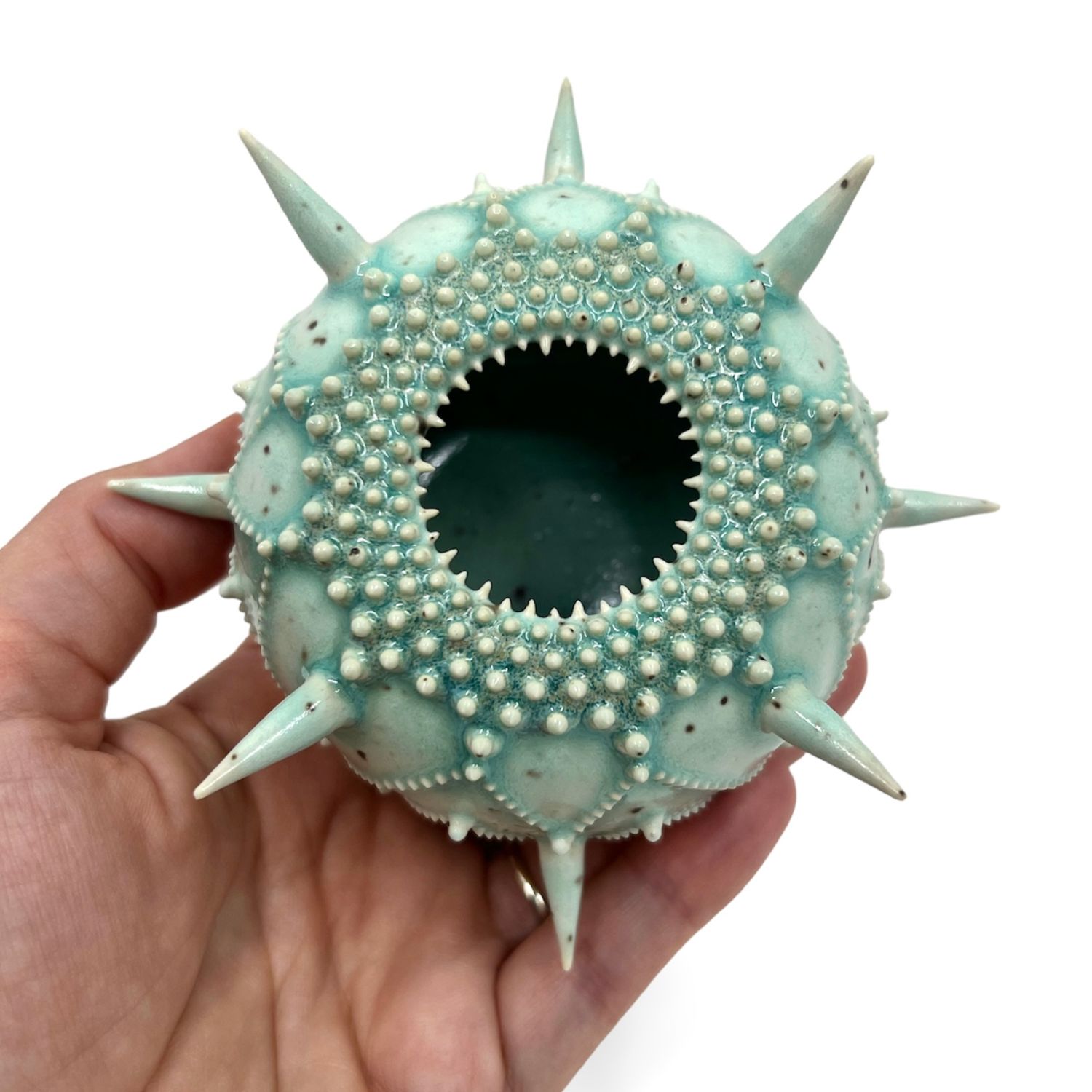 Zara Gardner: Turquoise Sculpture with Spikes Product Image 2 of 6