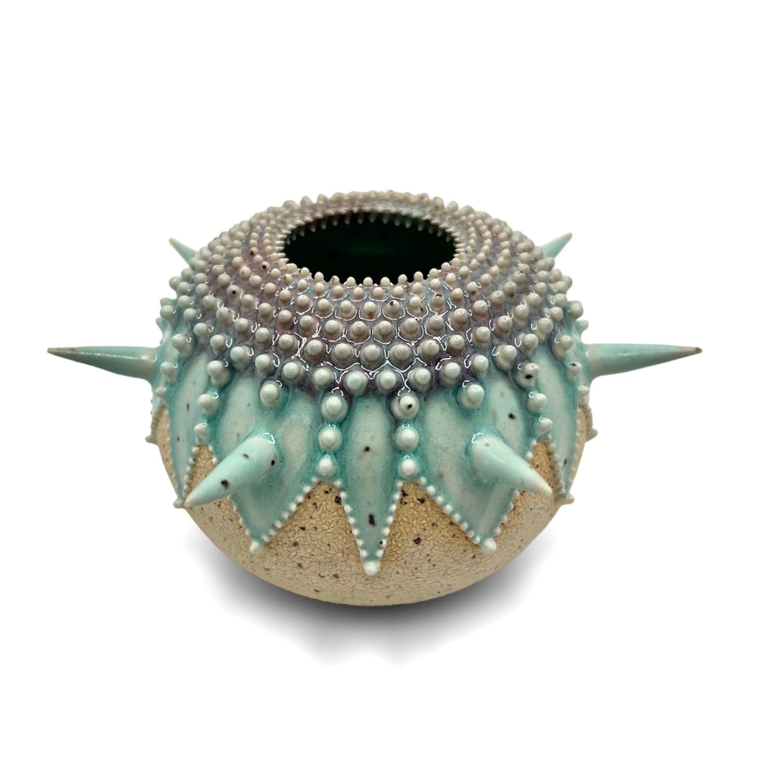 Zara Gardner: Turquoise Sculpture with Spikes Product Image 1 of 6
