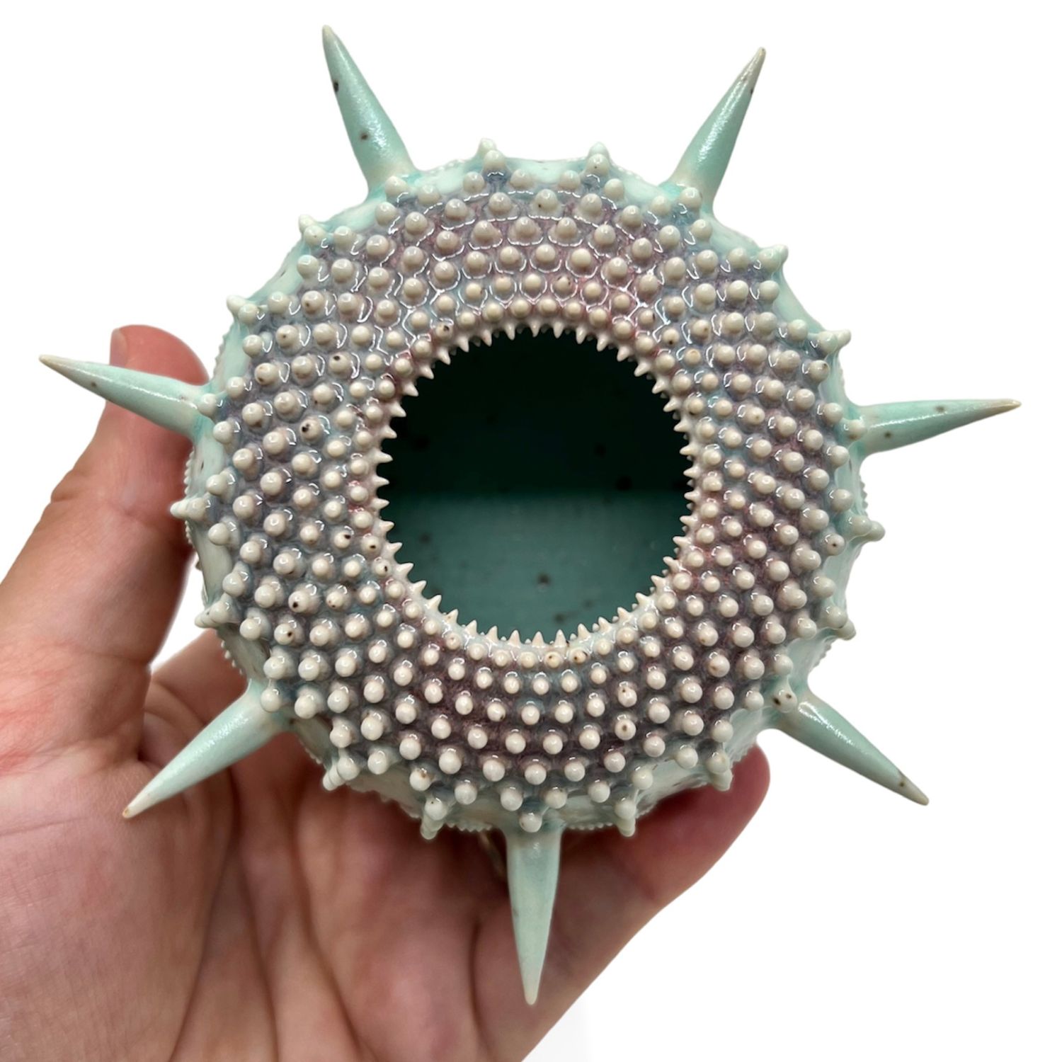 Zara Gardner: Turquoise Sculpture with Spikes Product Image 6 of 6