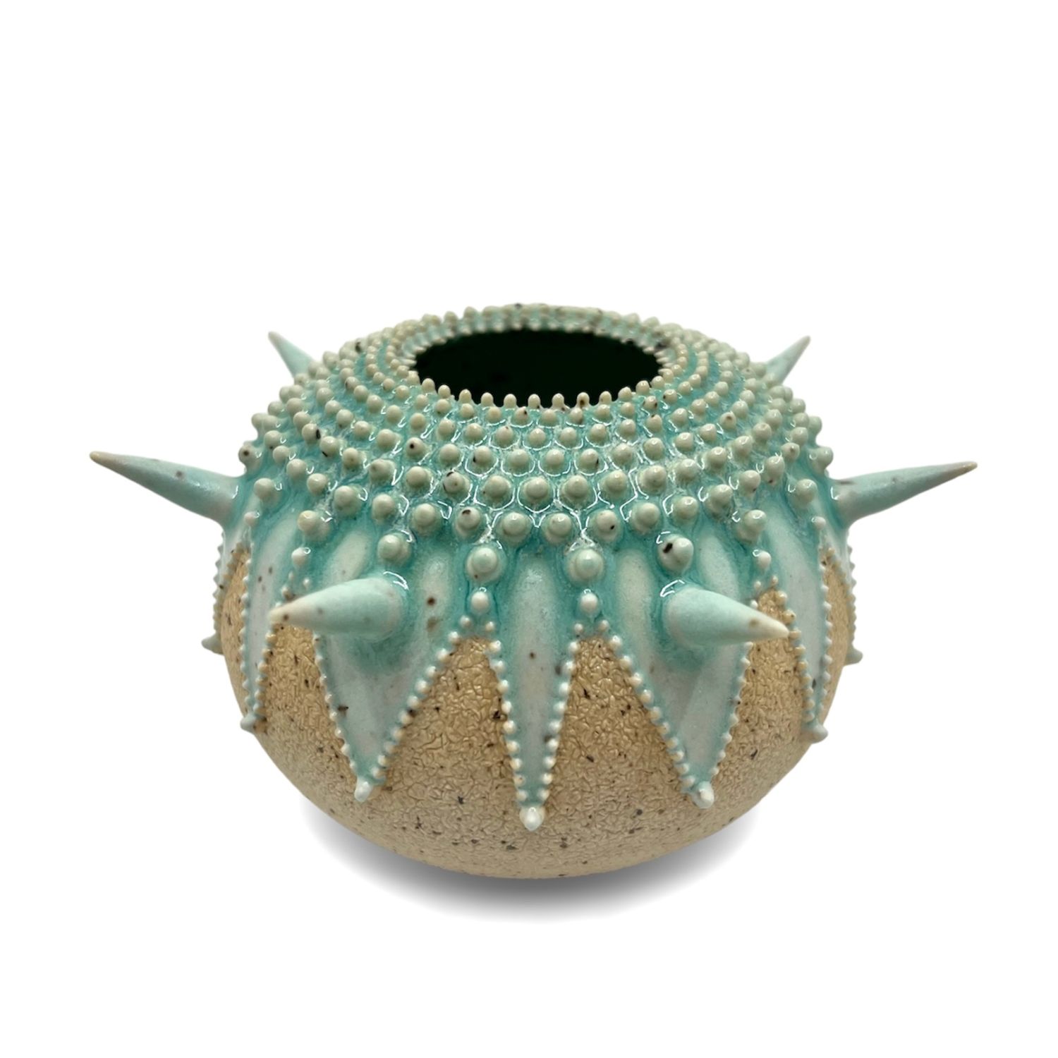 Zara Gardner: Turquoise Sculpture with Spikes Product Image 5 of 6