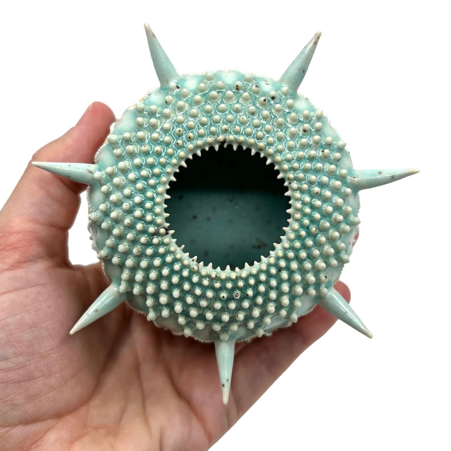 Zara Gardner: Turquoise Sculpture with Spikes Product Image 4 of 6