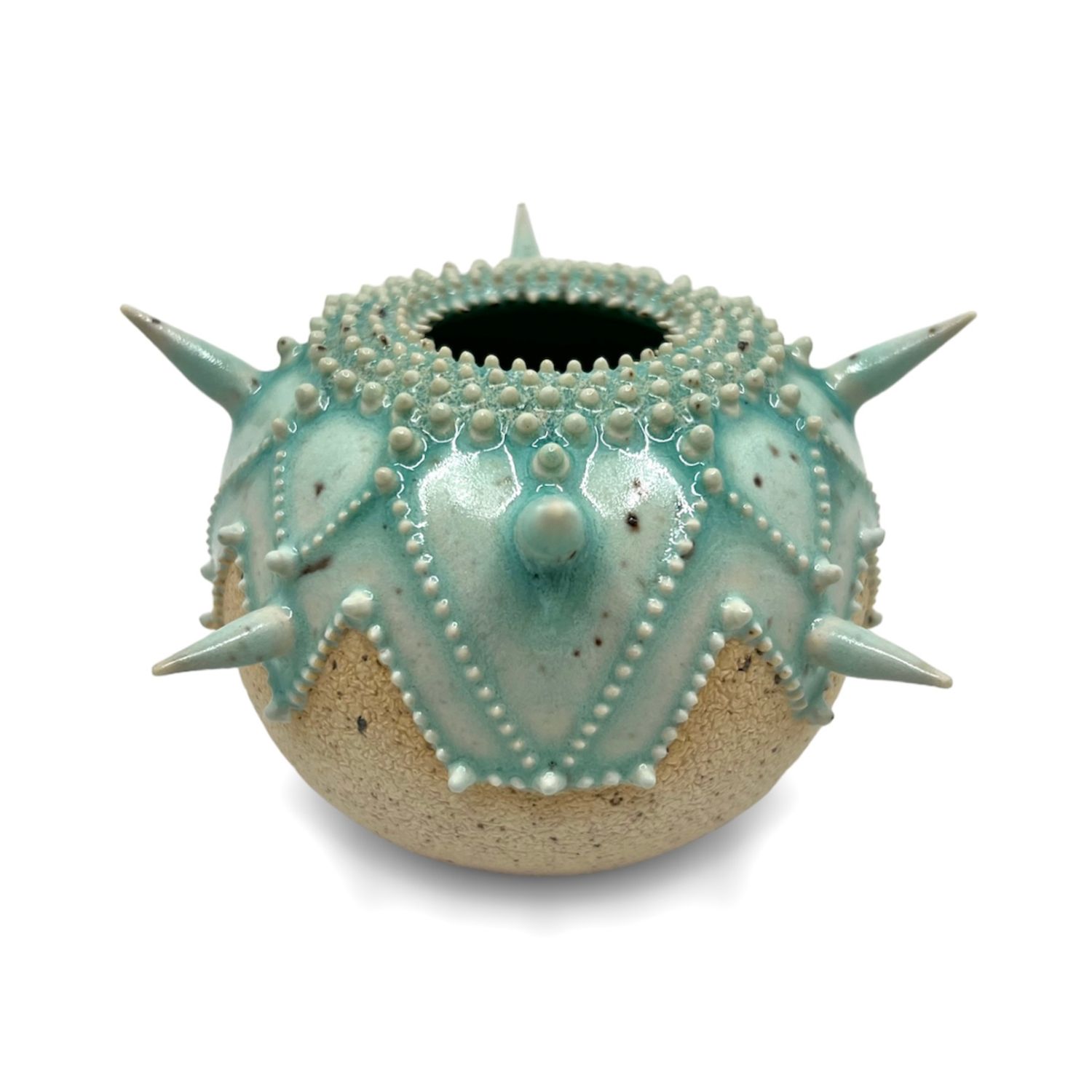 Zara Gardner: Turquoise Sculpture with Spikes Product Image 3 of 6