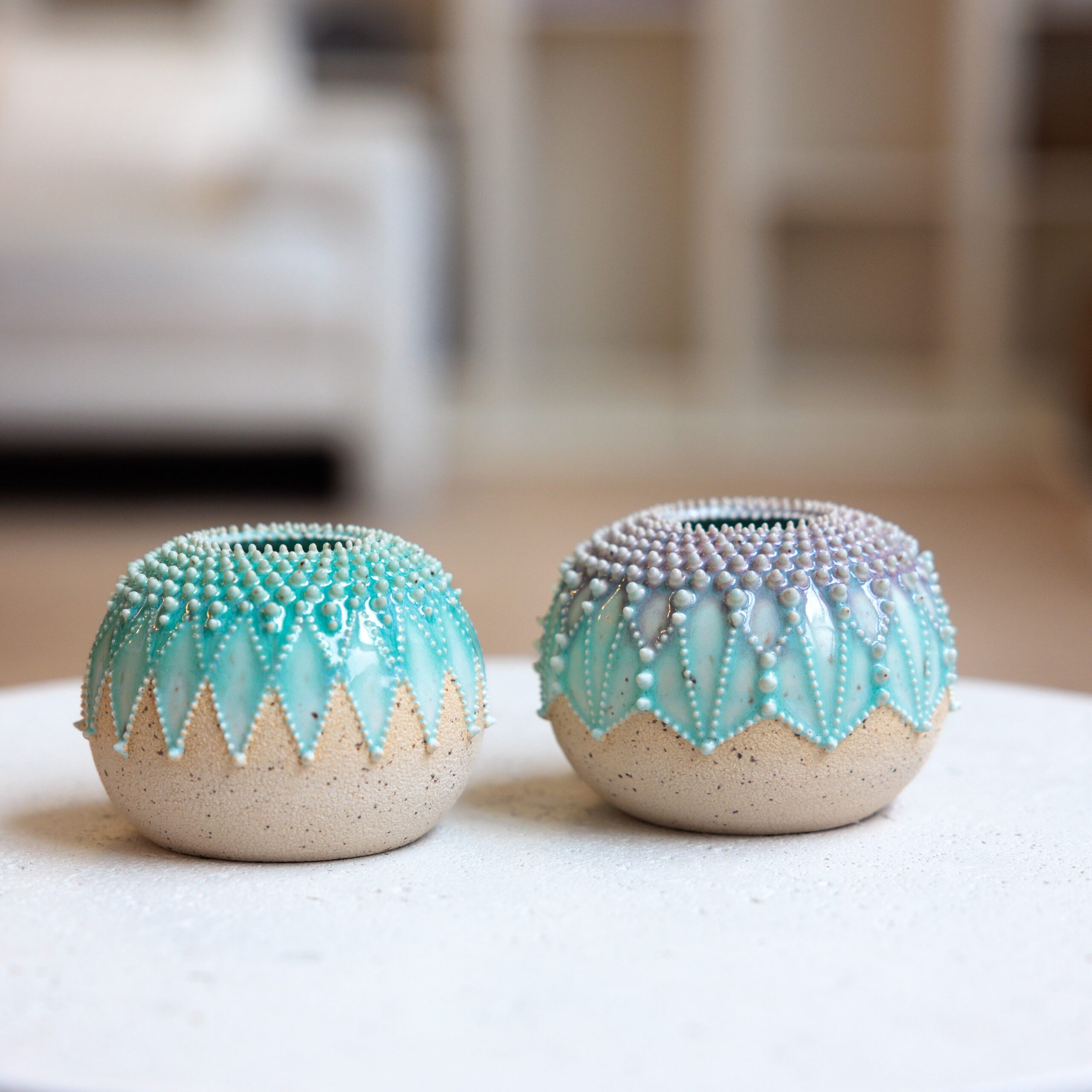 Zara Gardner: Turquoise Urchin Sculpture Product Image 1 of 5
