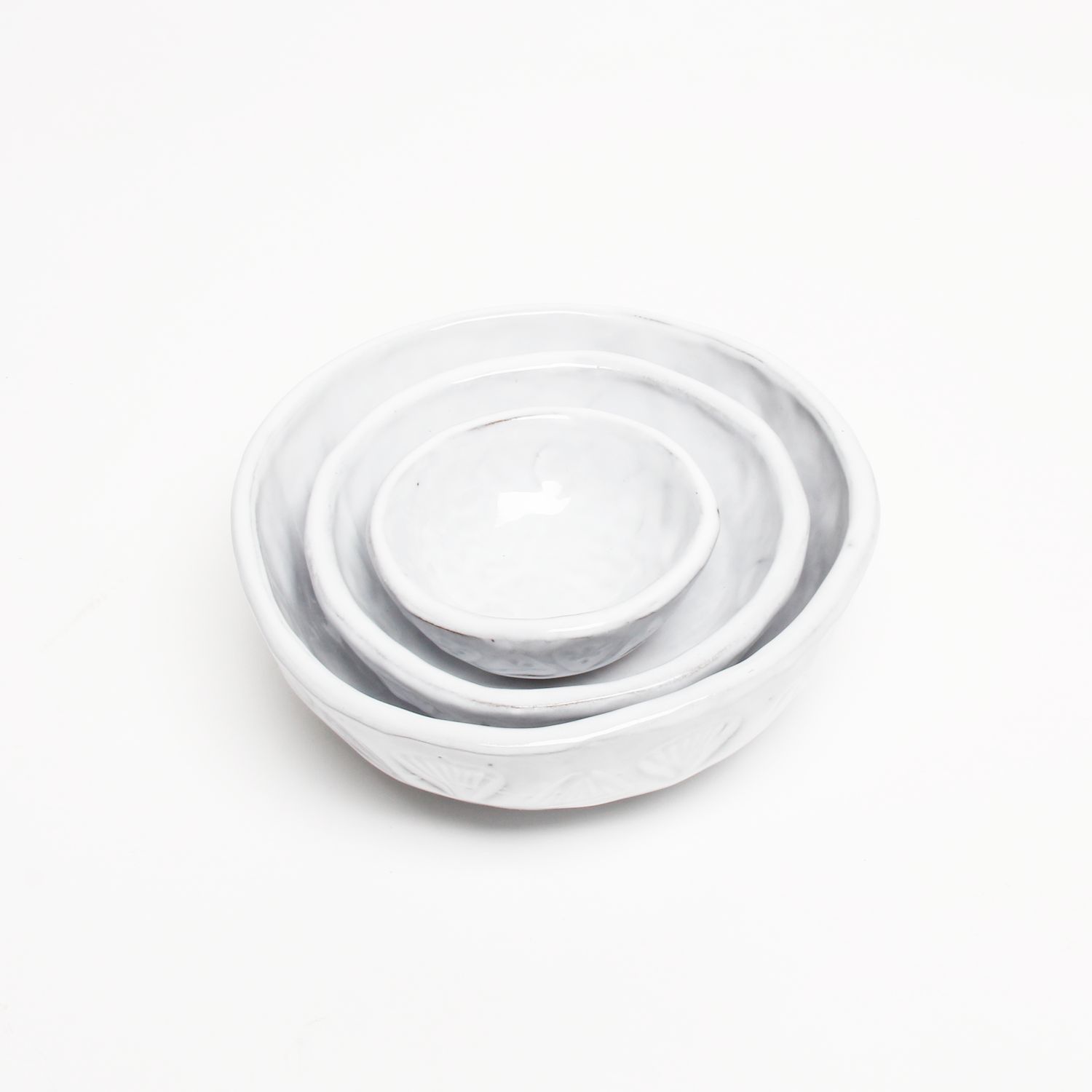 Jacquie Blondin: Nesting Bowl with Carved X Design (Set of 3) Product Image 3 of 4