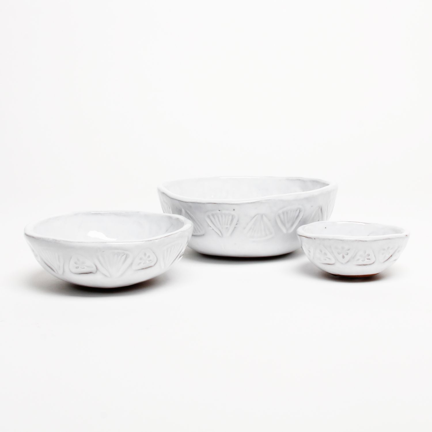 Jacquie Blondin: Nesting Bowl with Carved X Design (Set of 3) Product Image 1 of 4