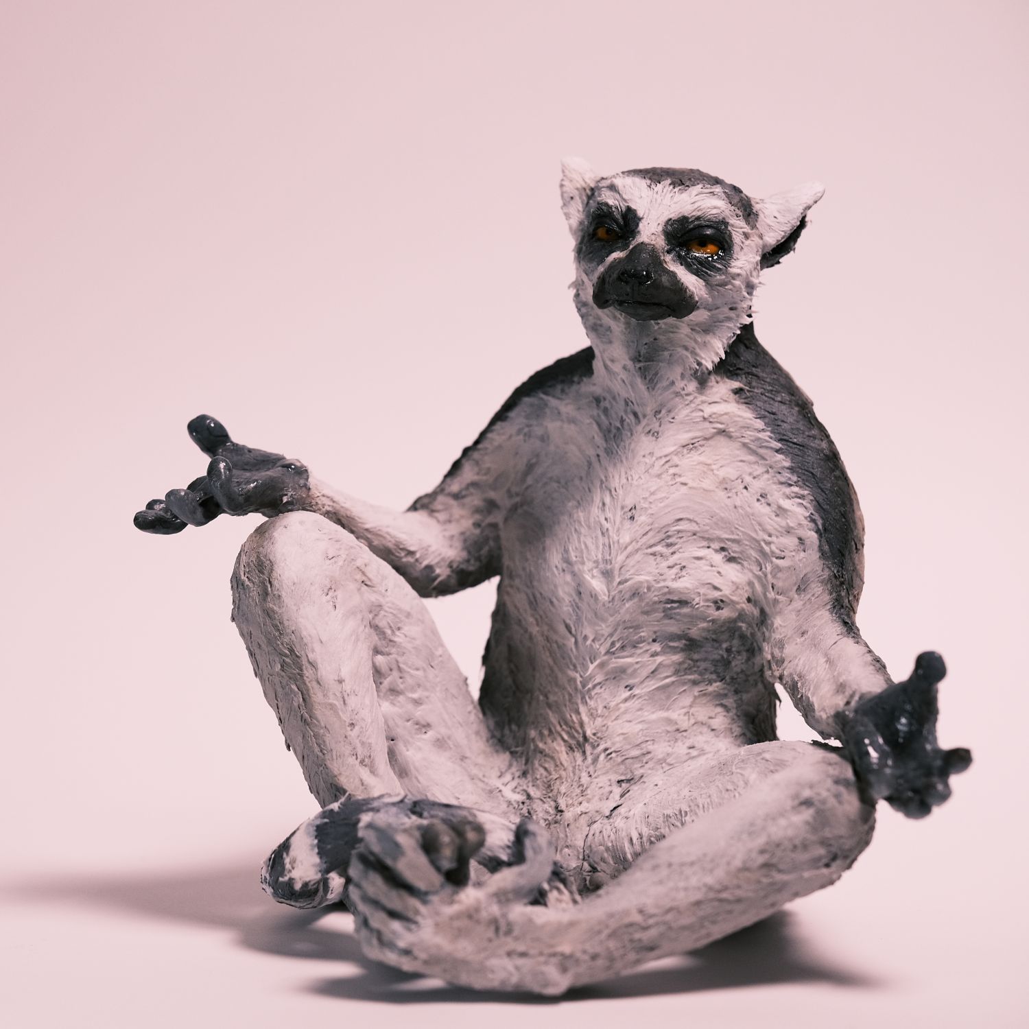 Peidi Wang: Lemur in meditation pose Product Image 1 of 2