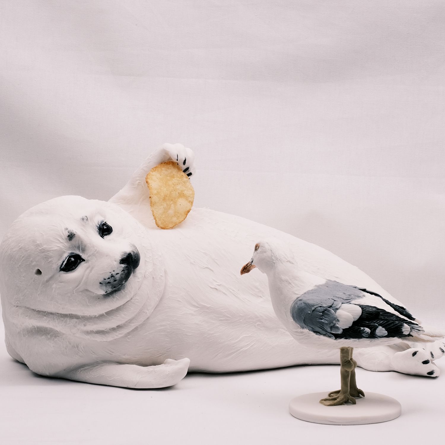 Peidi Wang: Seal with a seagull #1 Product Image 1 of 3