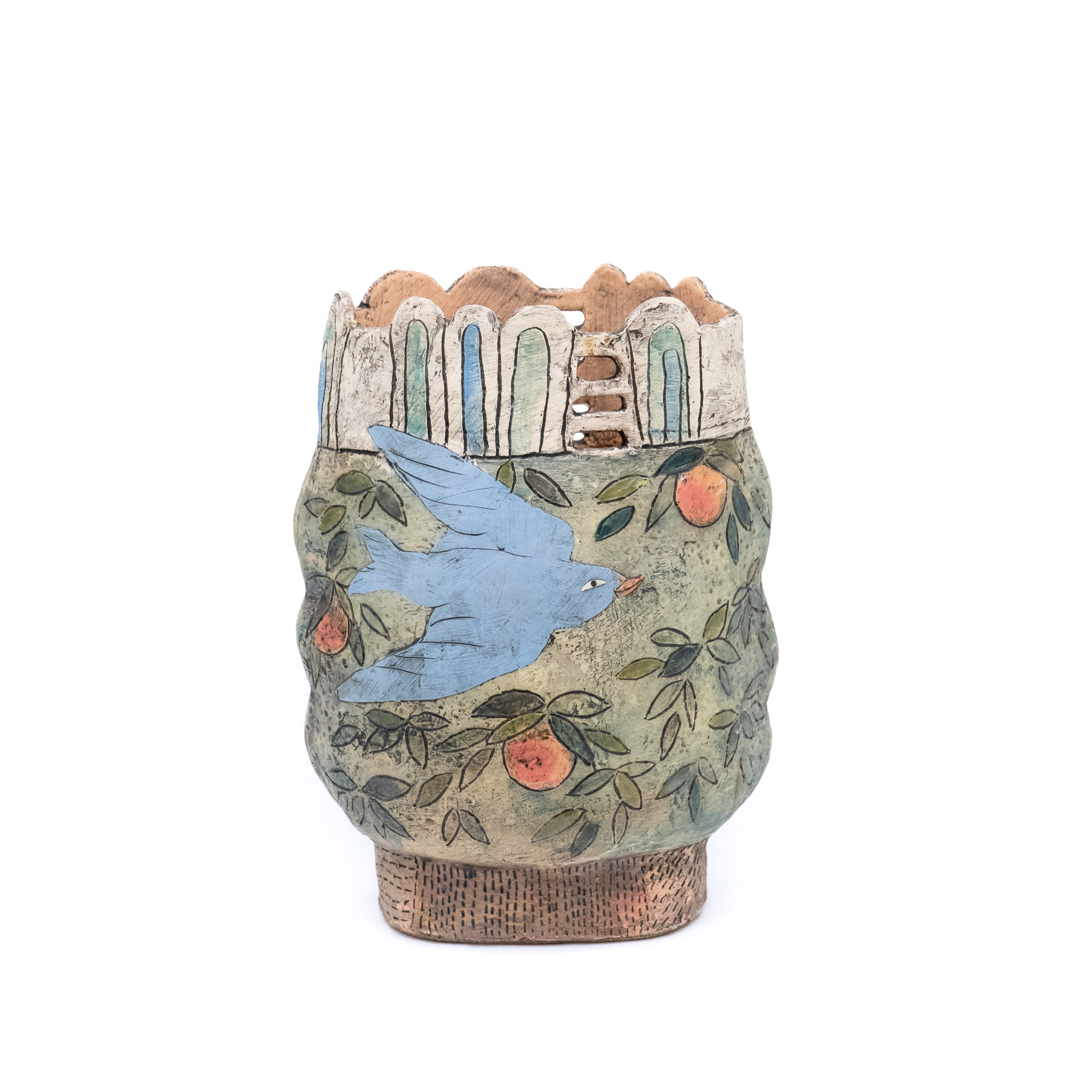 Eekta Trienekens: Blue Bird Vase Product Image 1 of 2