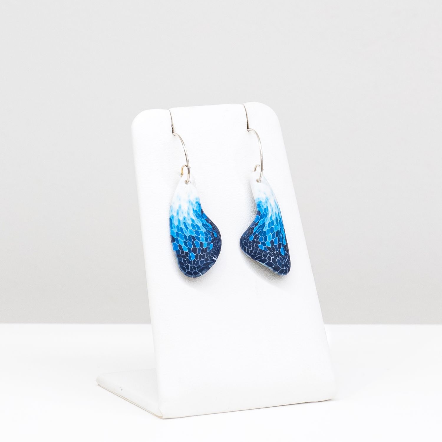 Wanda Shum: Small Blue Dragonfly Wing Earrings Product Image 1 of 2