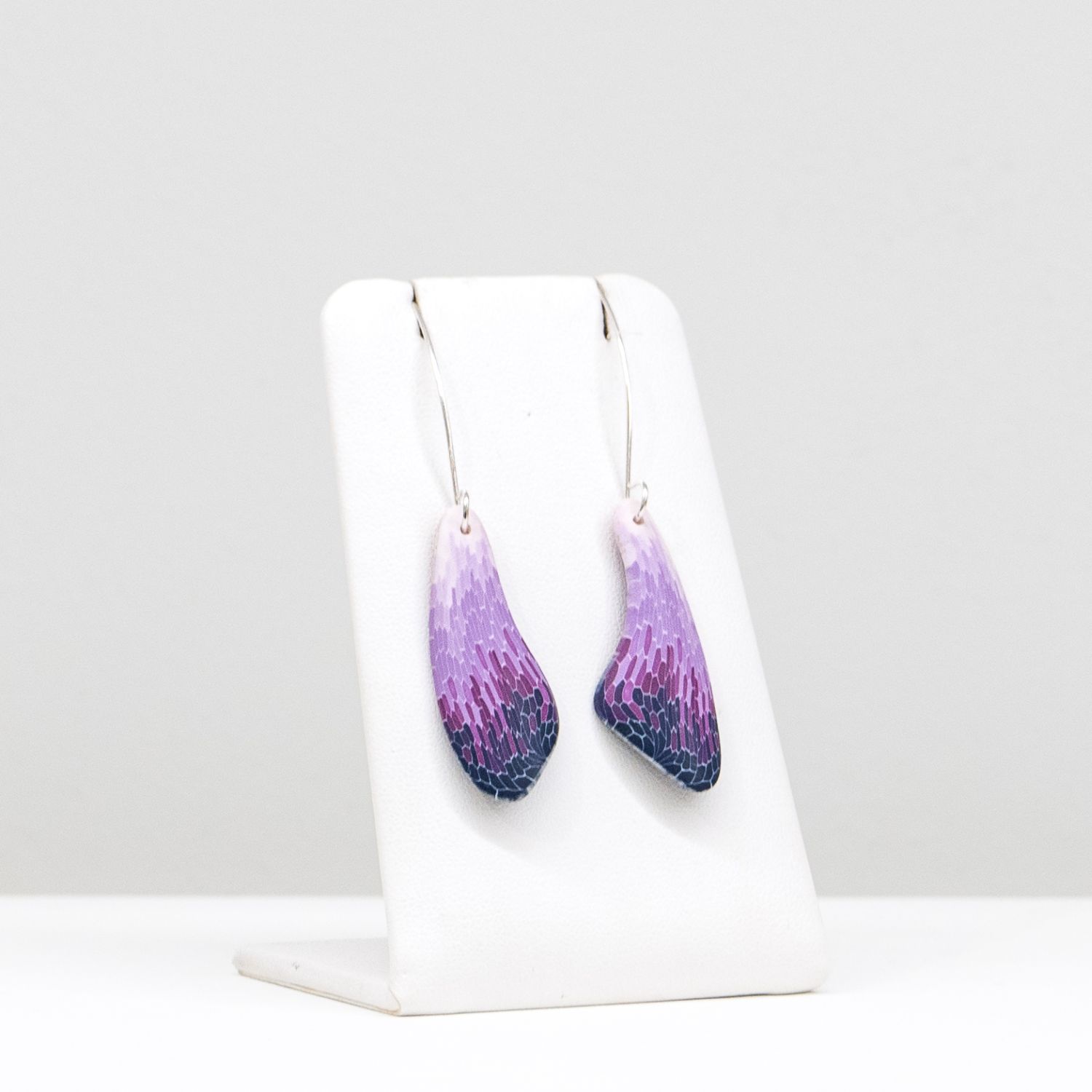 Wanda Shum: Violet Dragonfly Wing Earrings Product Image 1 of 2