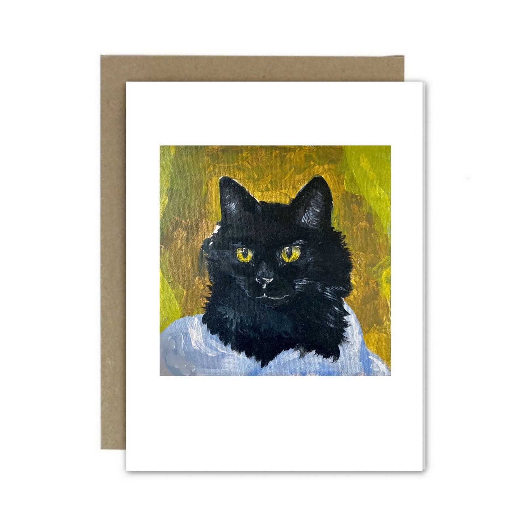 Chloe & Helen Art: Black Cat Portrait Product Image 1 of 1