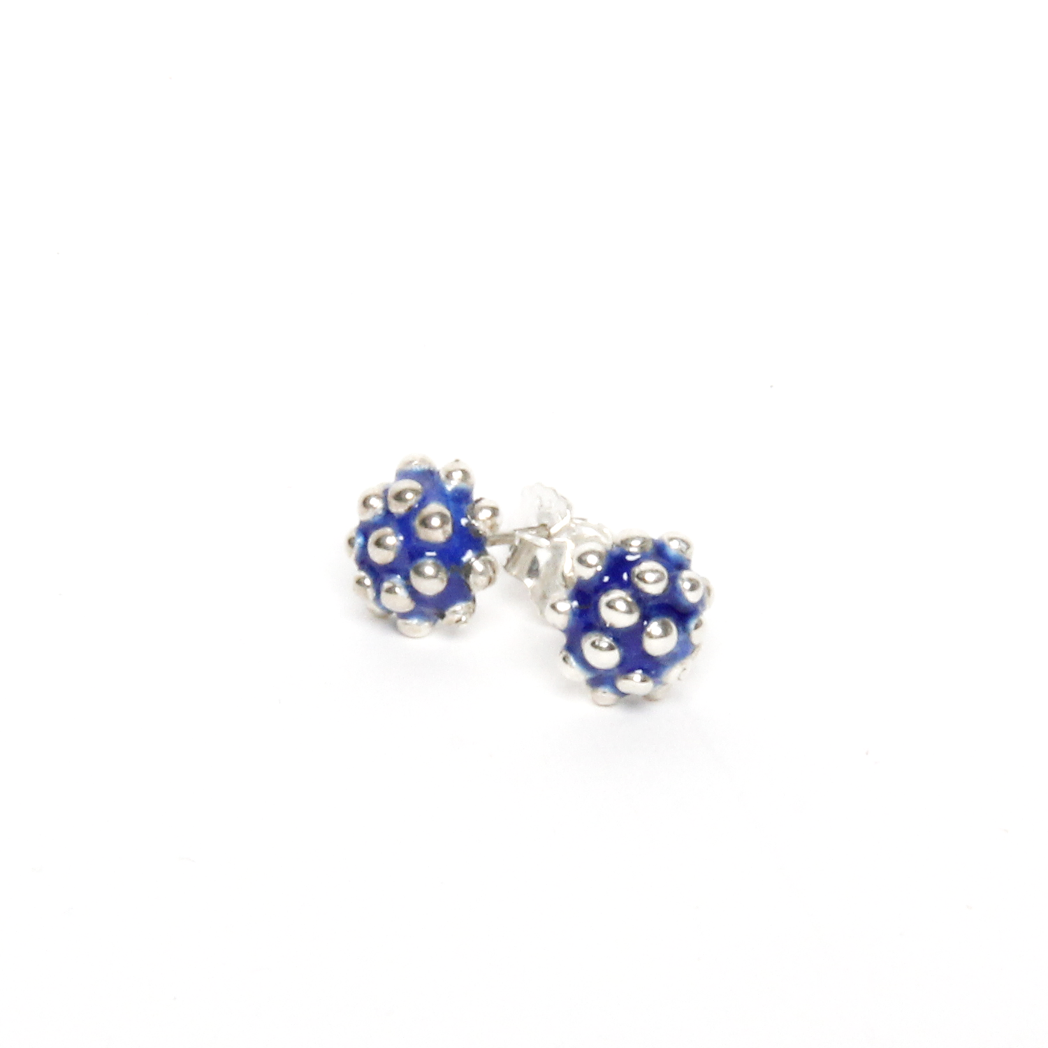 Cinelli Maillet: Mini Blowfish Earrings in Nitric Product Image 1 of 2