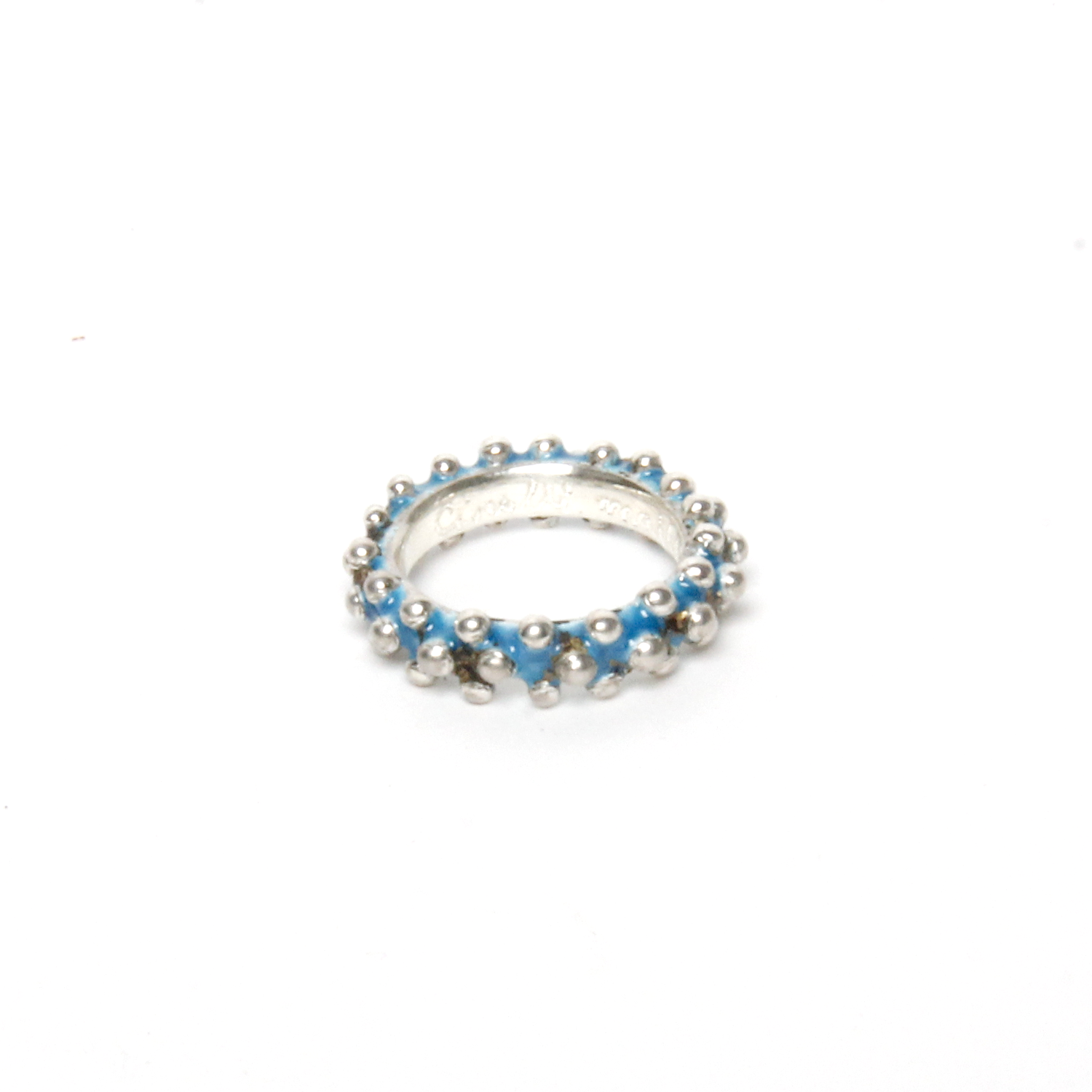 Cinelli Maillet: Blowfish Eternity Ring in Turquoise Product Image 1 of 3