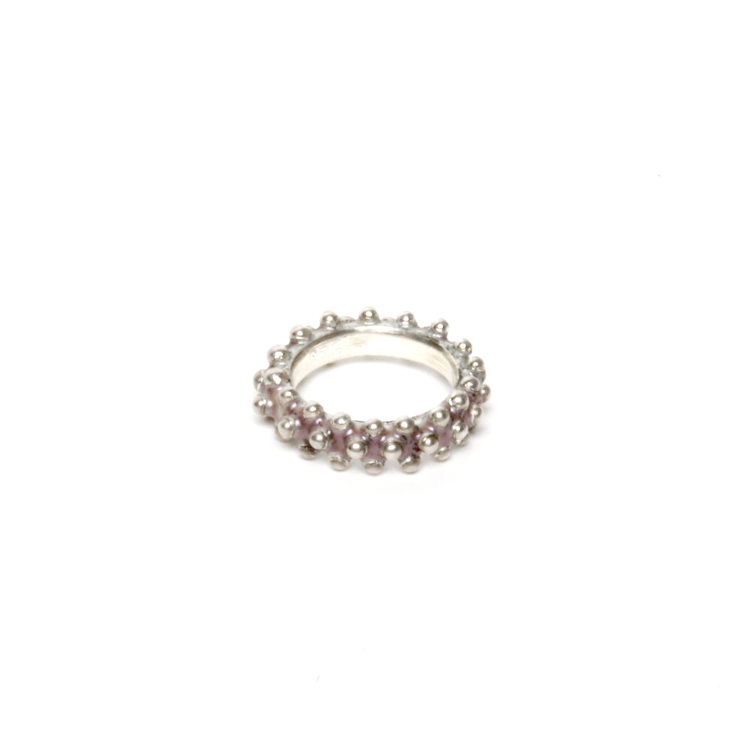 Cinelli Maillet: Blowfish Eternity Ring in Rose Purple Product Image 1 of 3