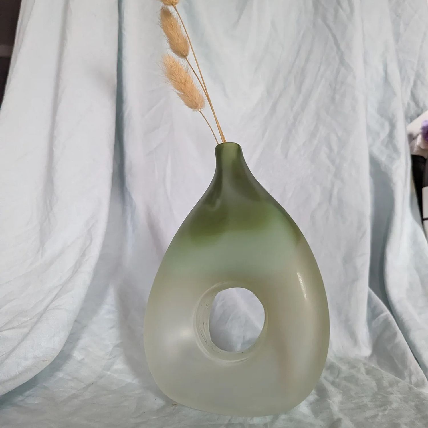 Nadira Narine: Green Droplet Vase Product Image 1 of 2