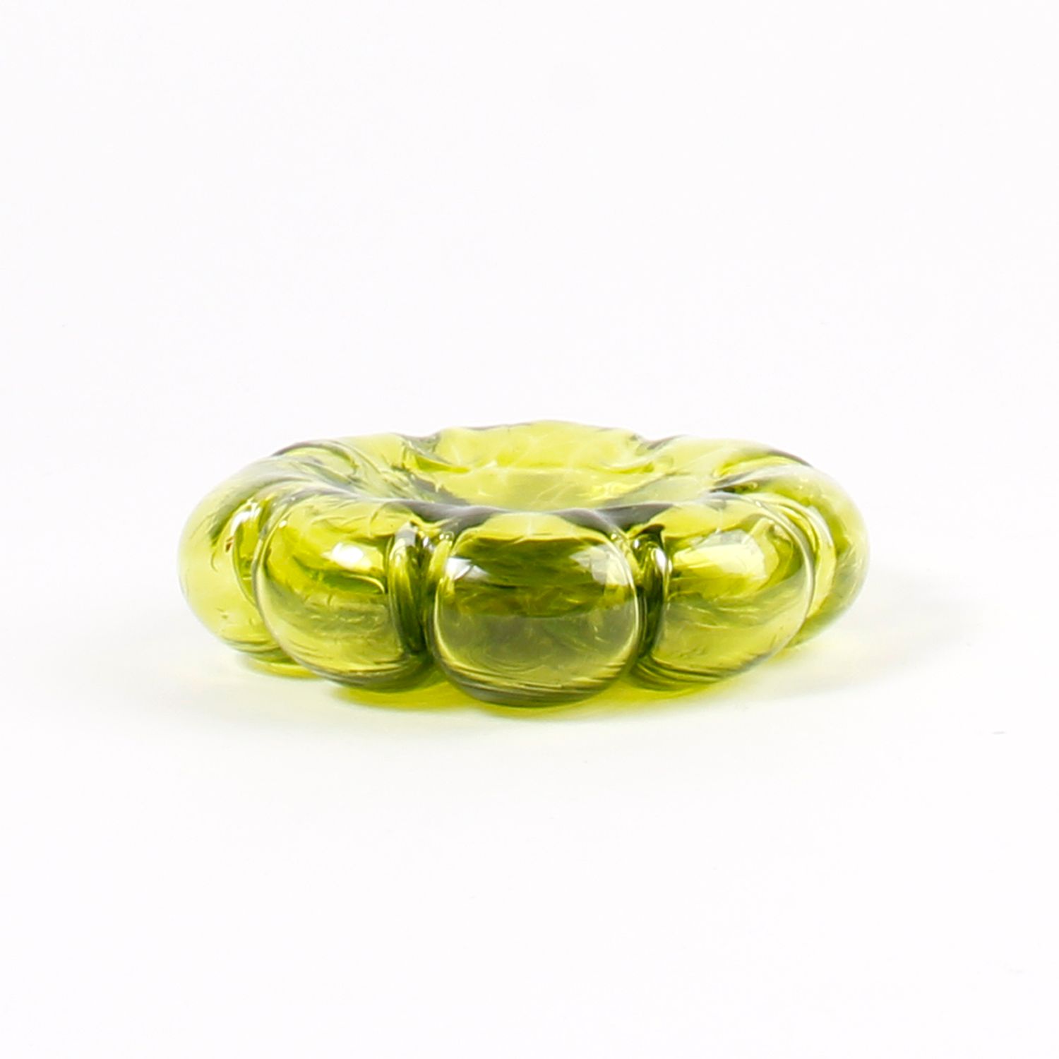 Nadira Narine: Green Medium Shallow Bowl Product Image 2 of 2