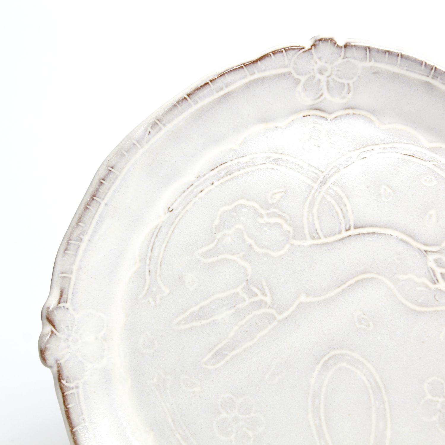 Zoe Pinnell: Small White Poodle Plate Product Image 2 of 3
