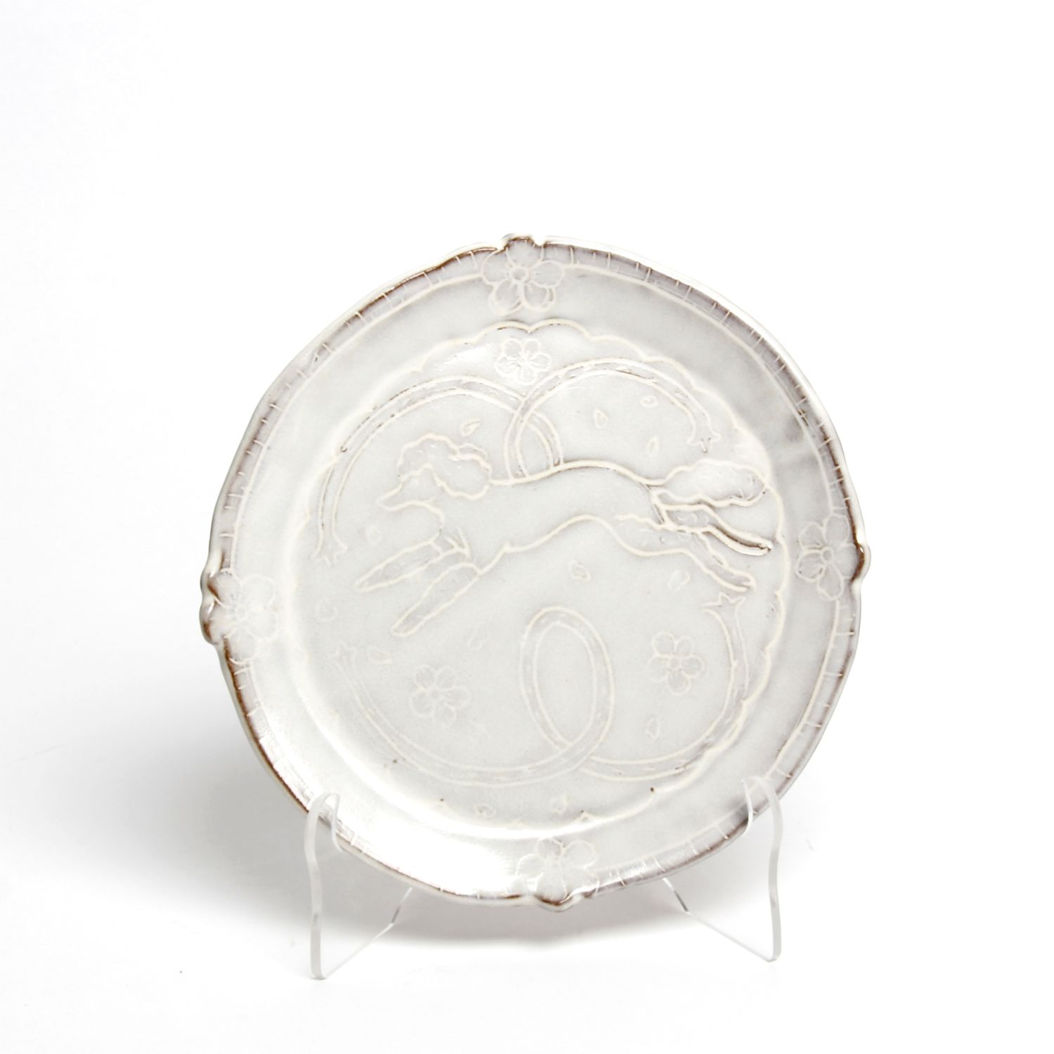 Zoe Pinnell: Small White Poodle Plate Product Image 1 of 3
