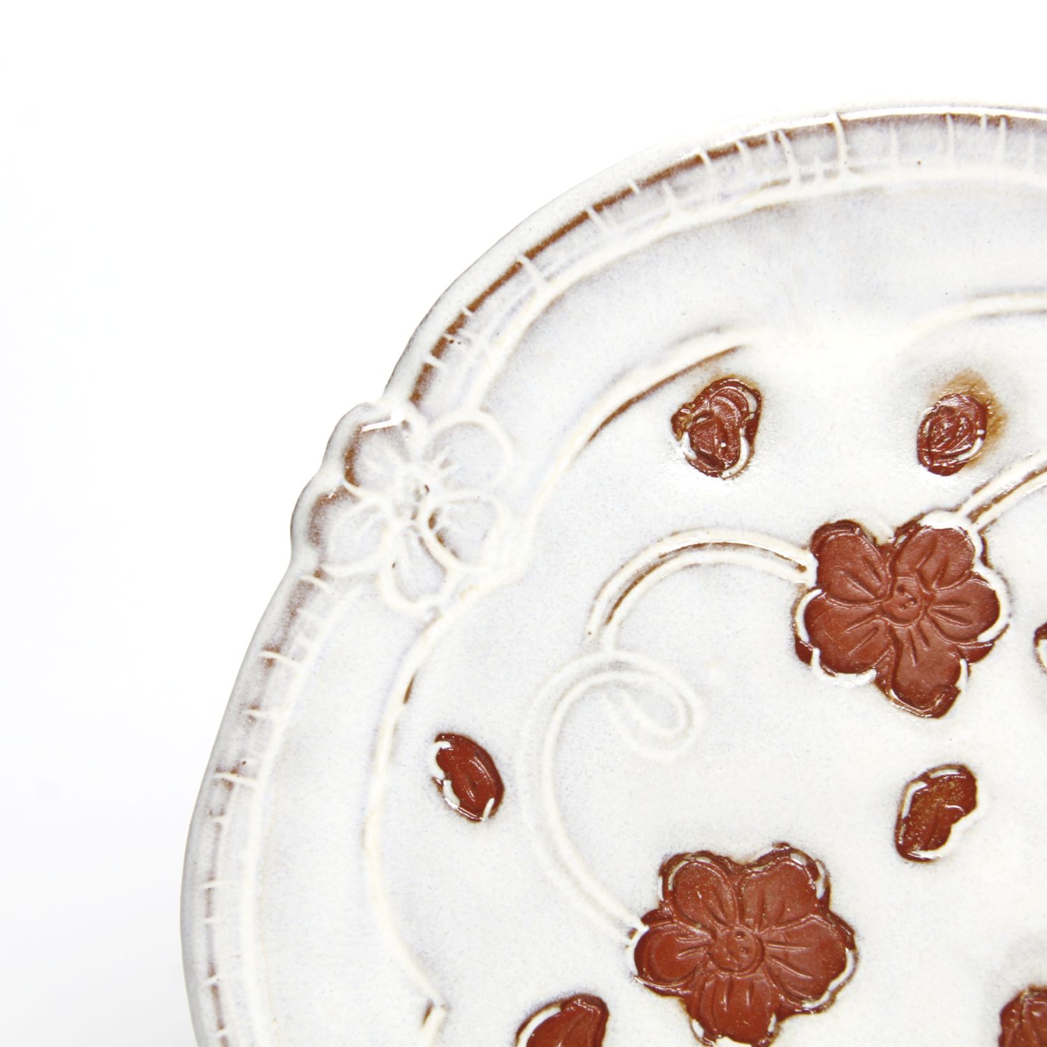 Zoe Pinnell: Small White Floral Plate Product Image 3 of 3