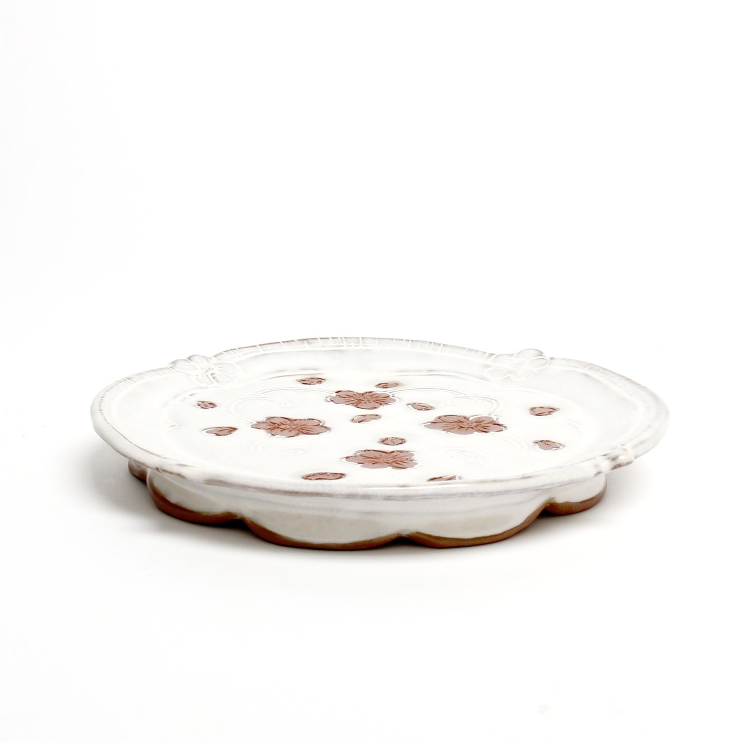 Zoe Pinnell: Small White Floral Plate Product Image 2 of 3