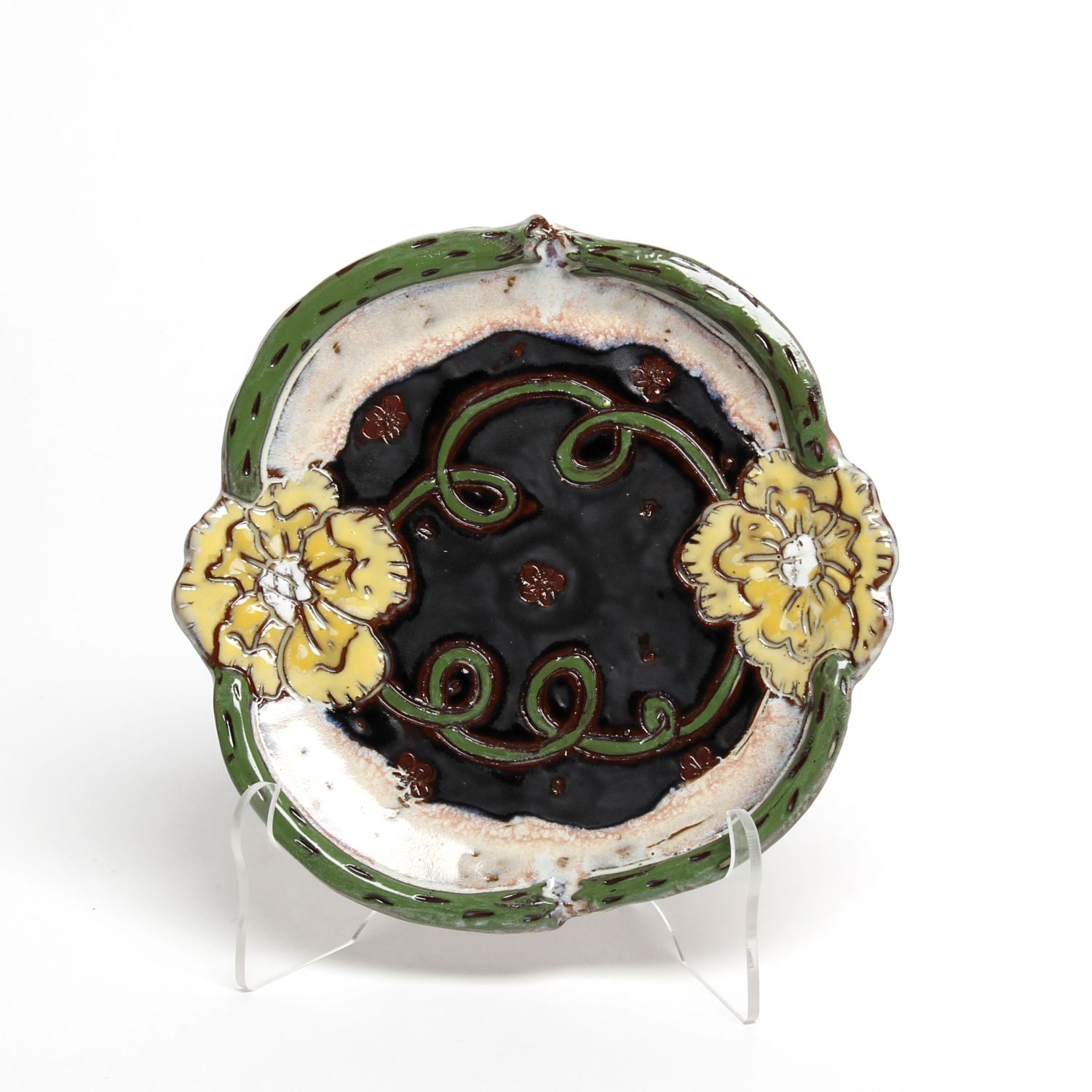 Zoe Pinnell: Yellow Flower Plate Product Image 1 of 3