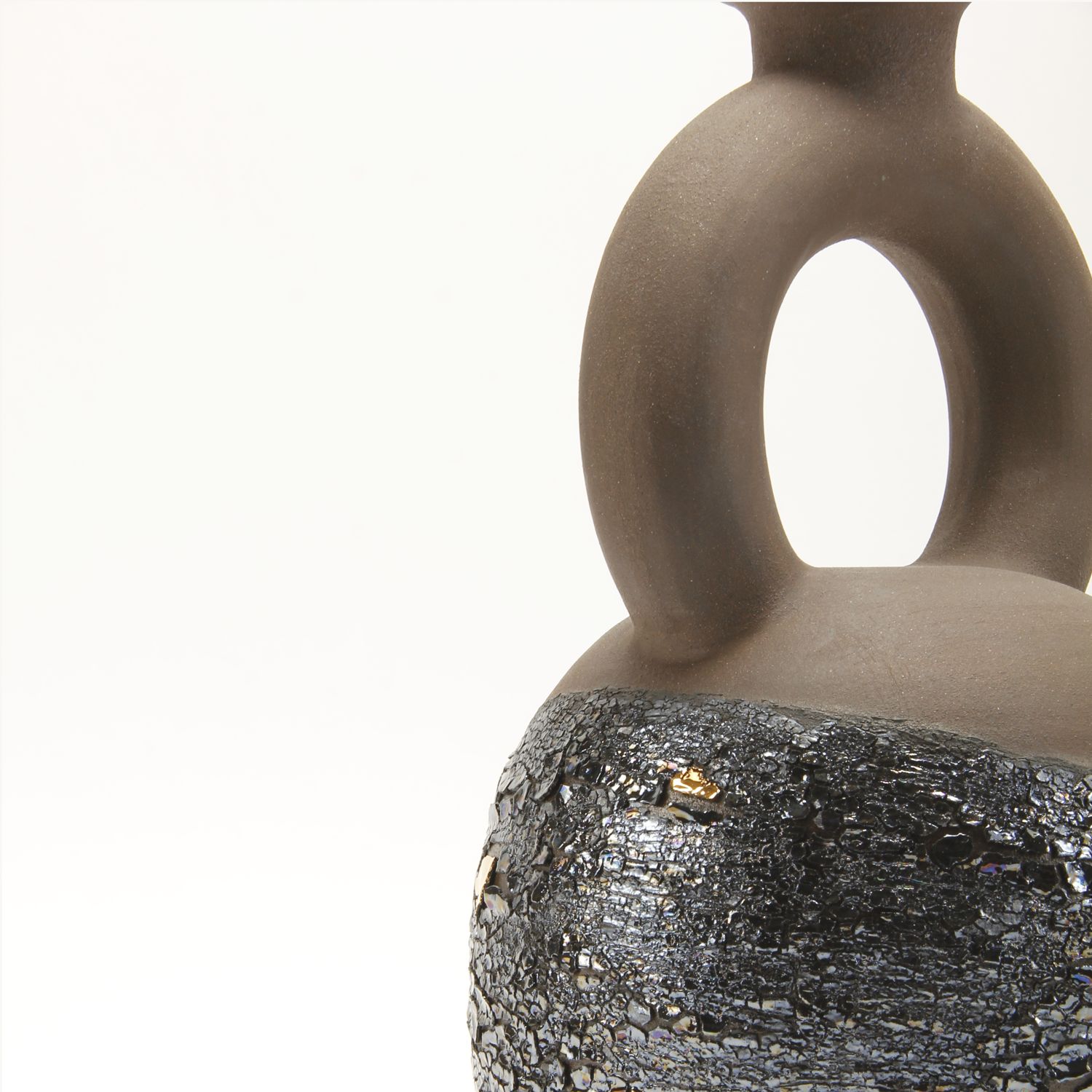 Cuir Ceramics: Large Brown Vessel Product Image 2 of 3