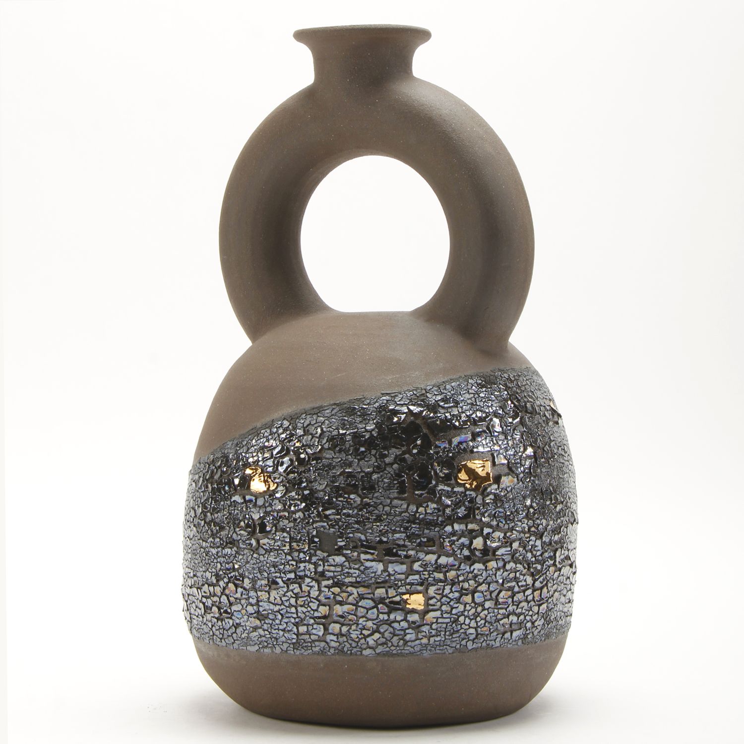 Cuir Ceramics: Large Brown Vessel Product Image 3 of 3