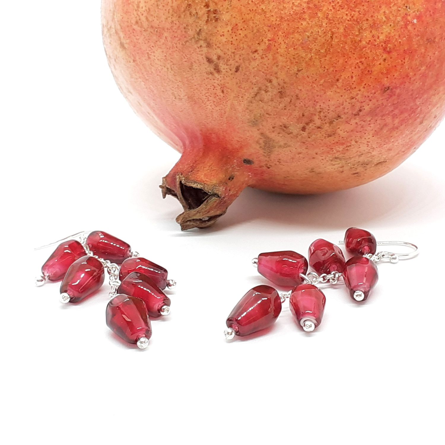 Nadia Tasci: Pomegranate Earrings Product Image 1 of 2