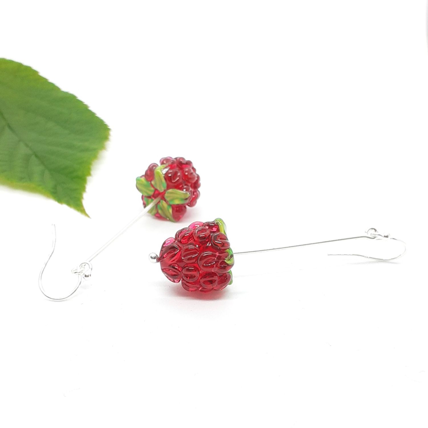 Nadia Tasci: Raspberry Earrings Product Image 1 of 3