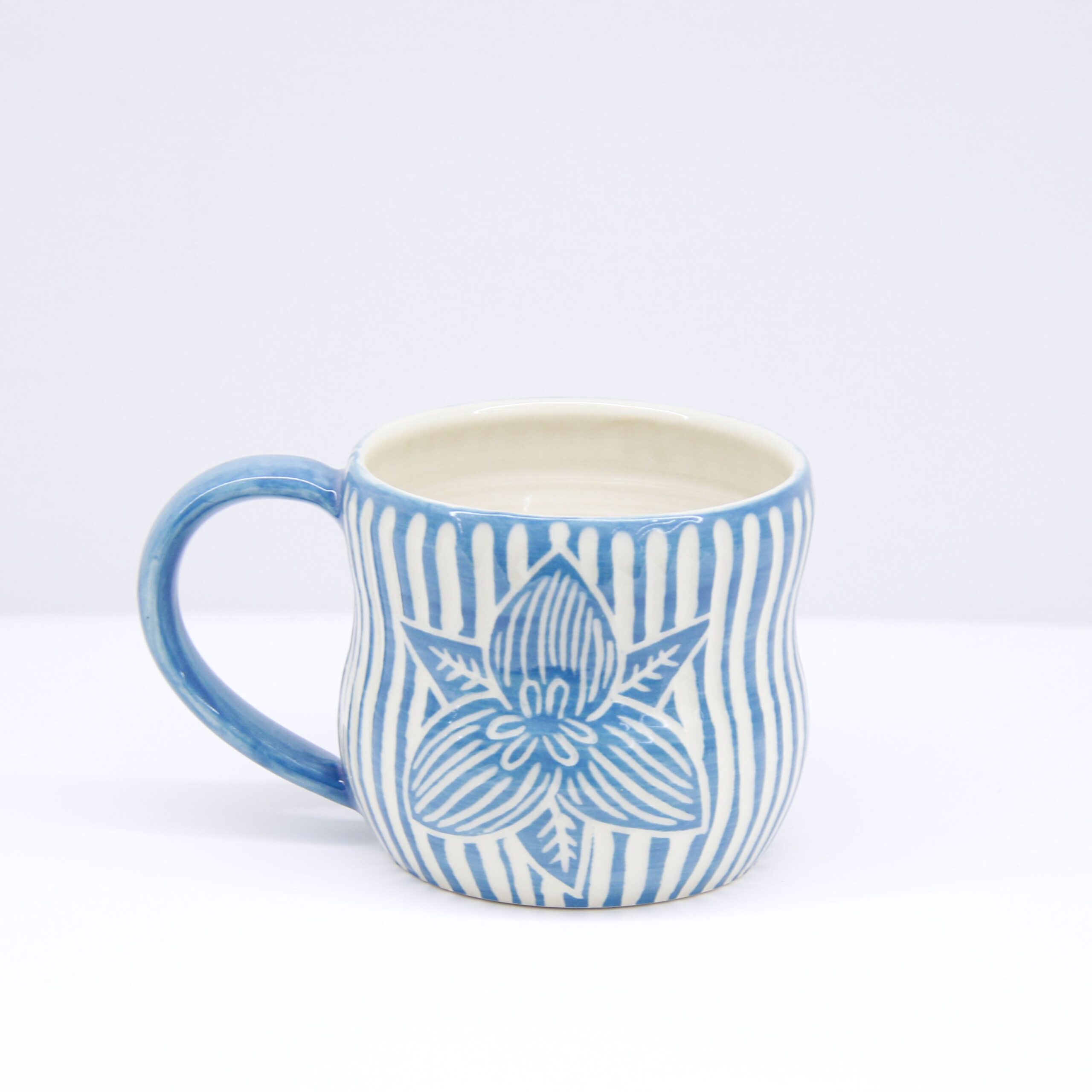 Kaas + Kate: Teal Trillium Mug Product Image 3 of 3