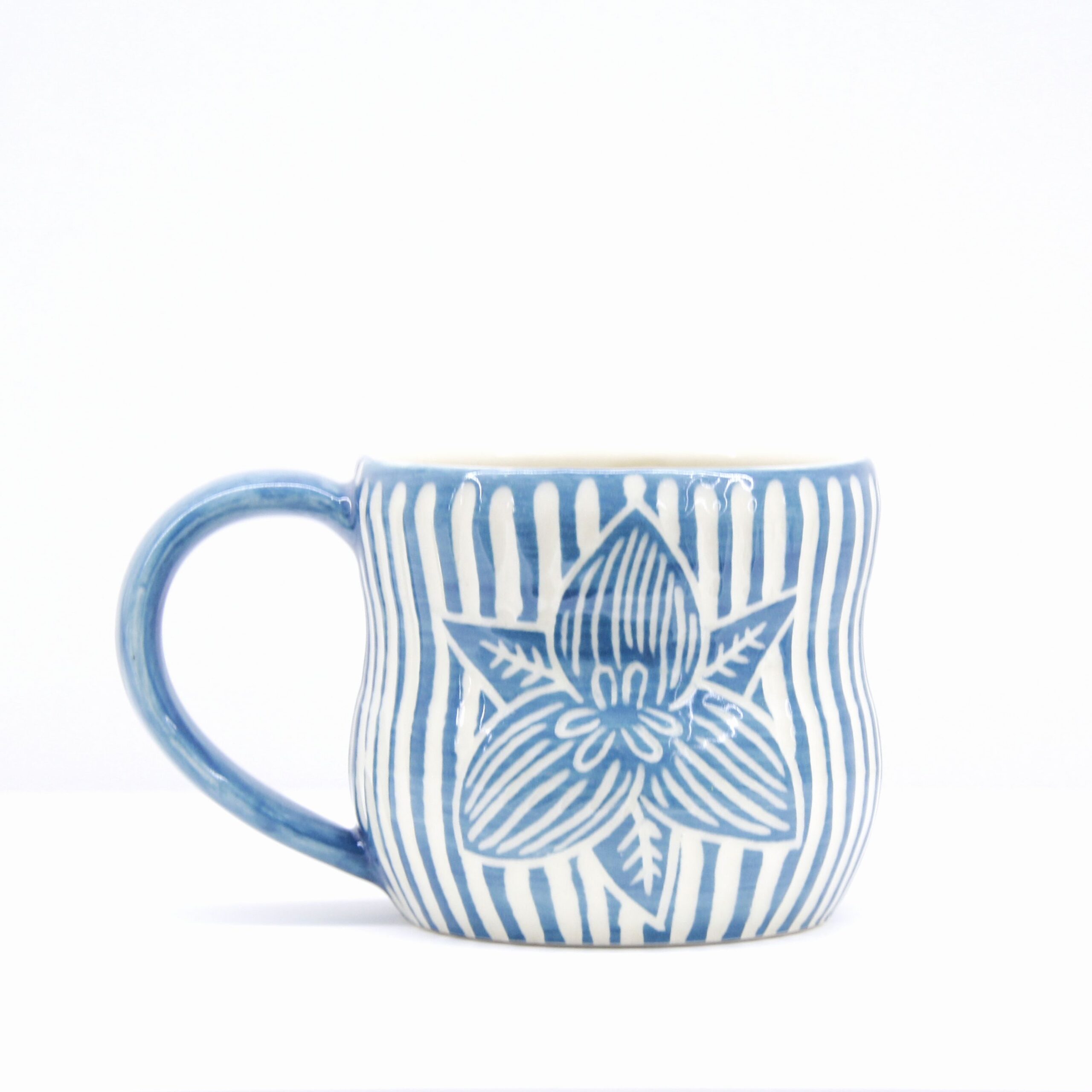 Kaas + Kate: Teal Trillium Mug Product Image 1 of 3
