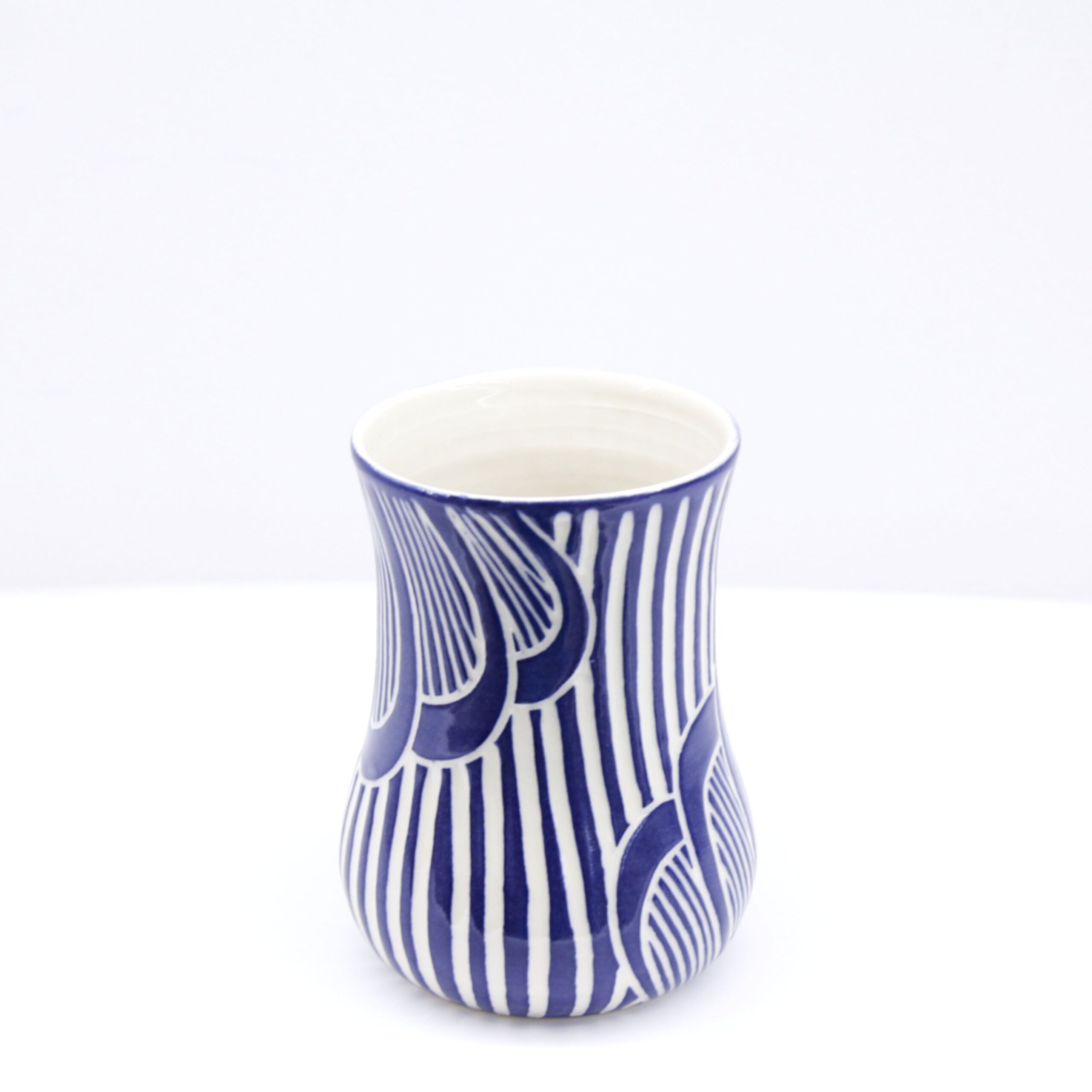 Kaas + Kate: Blue Fan Flower Vase Product Image 1 of 2