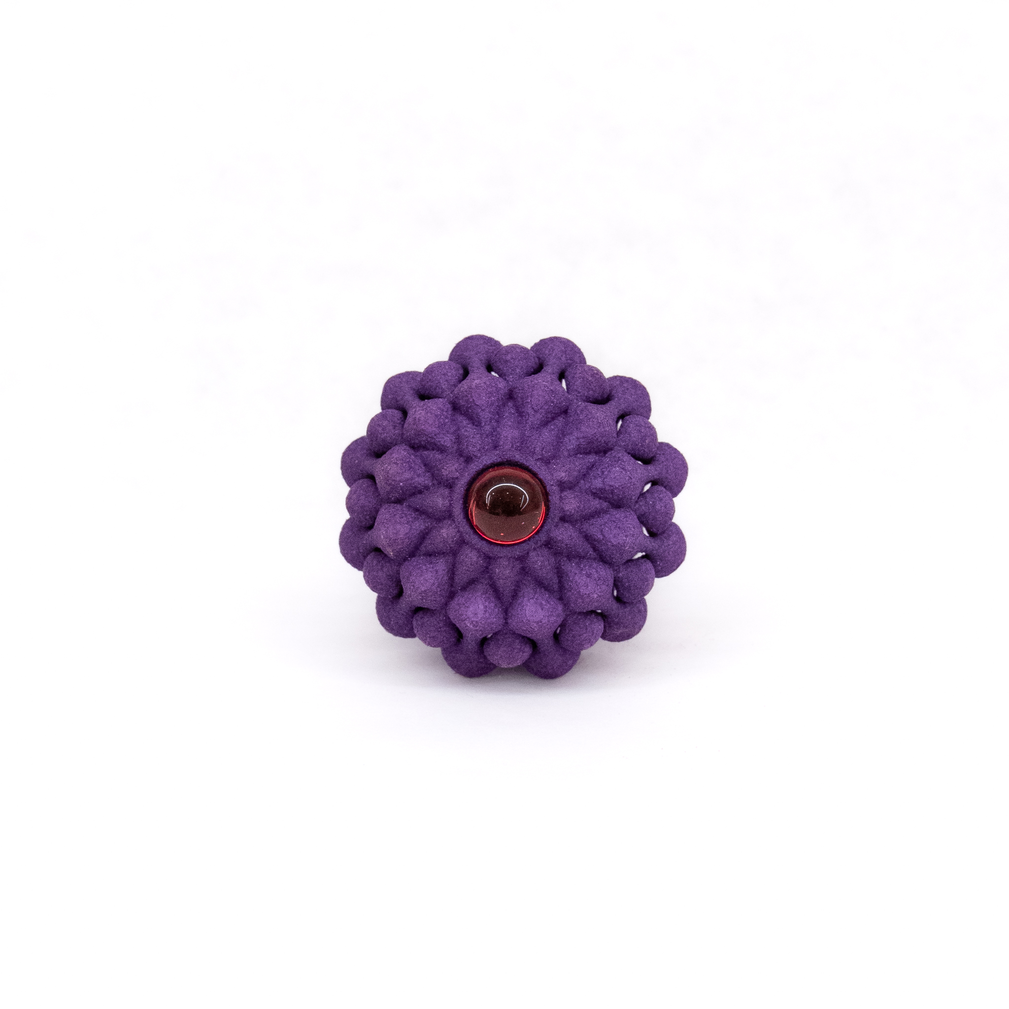 Kormar Jewellery: Purple Ring with Red Glass Product Image 2 of 2