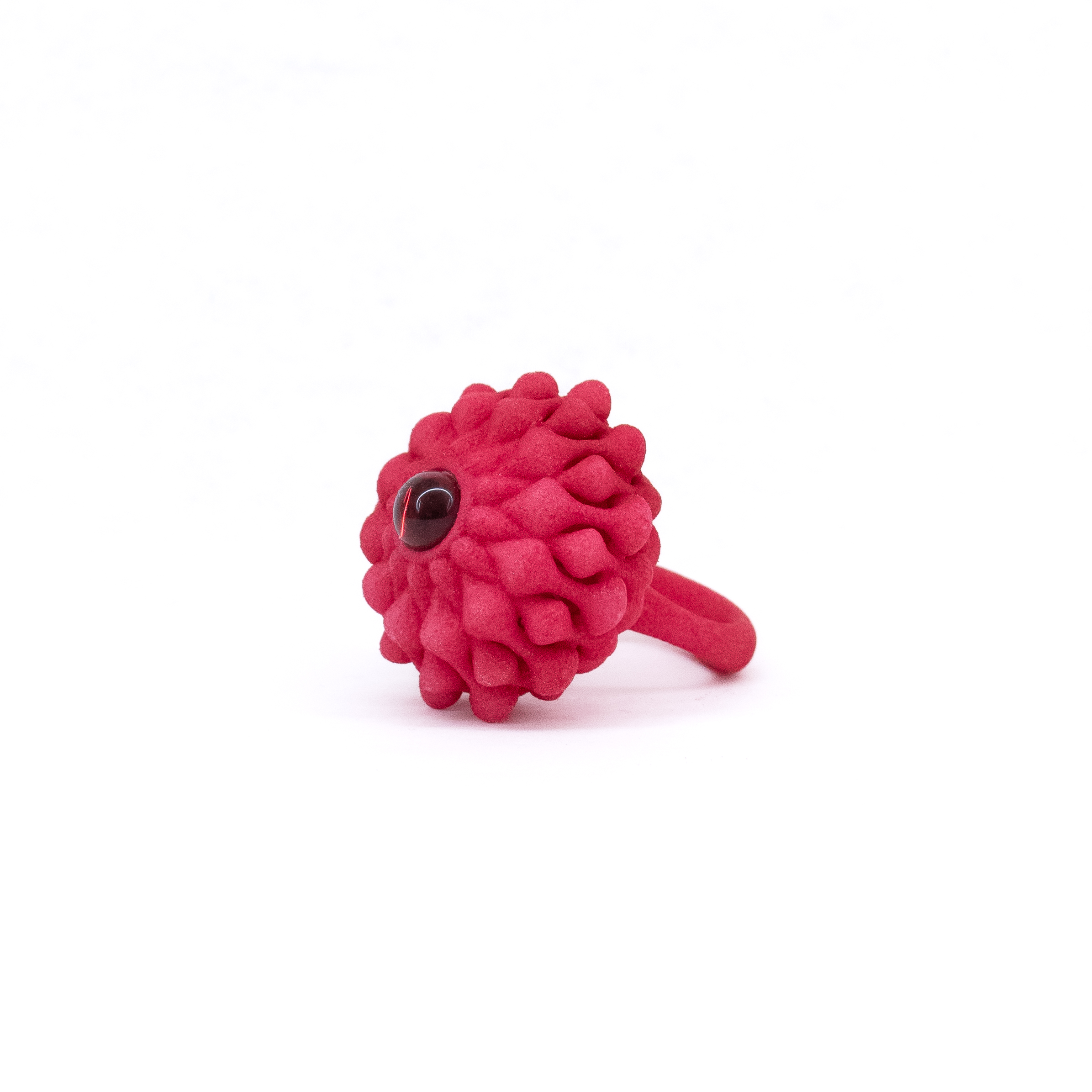 Kormar Jewellery: Pink Ring with Pink Glass Product Image 1 of 2