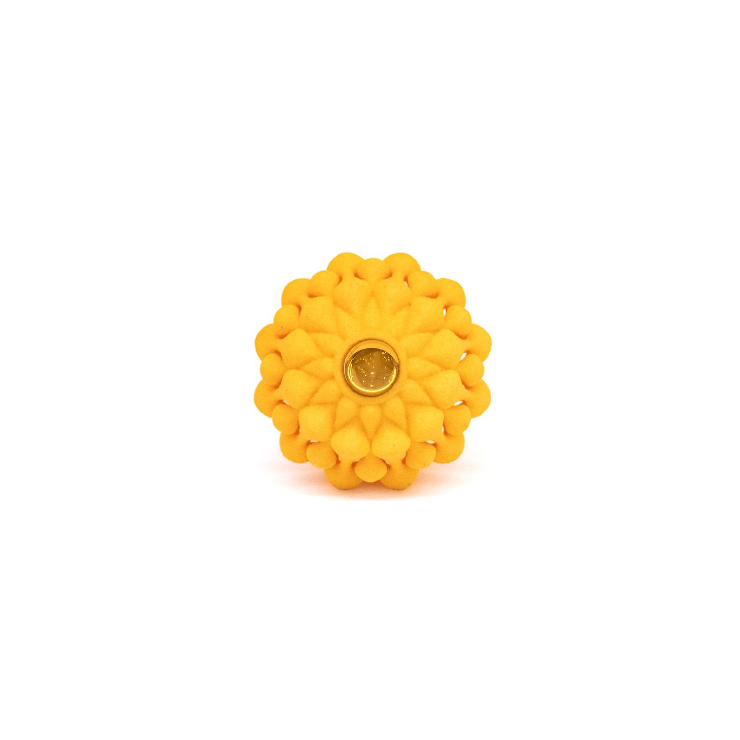 Kormar Jewellery: Yellow Ring with Yellow Glass Product Image 2 of 2