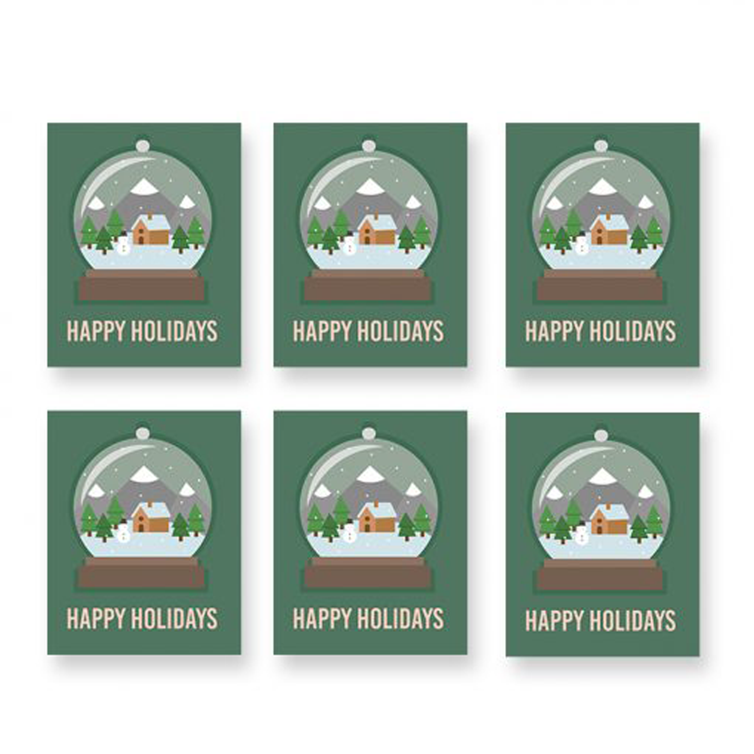 IMPAPER: Snowglobe Xmas Card Product Image 1 of 1