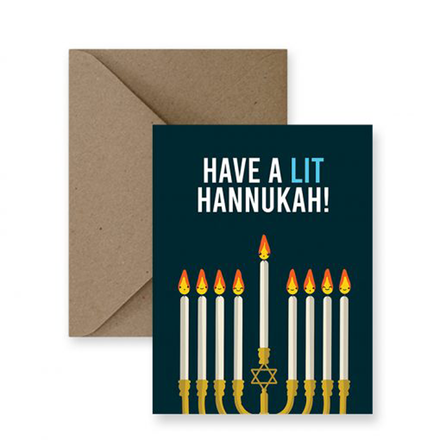 IMPAPER: Lit Hannukah Card Product Image 1 of 4