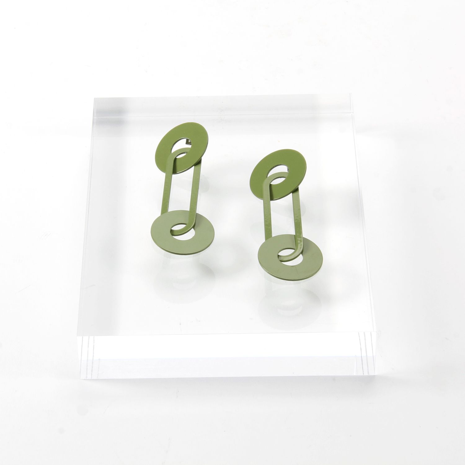 Days of August: The Hague Earrings in Avo Green Product Image 1 of 2