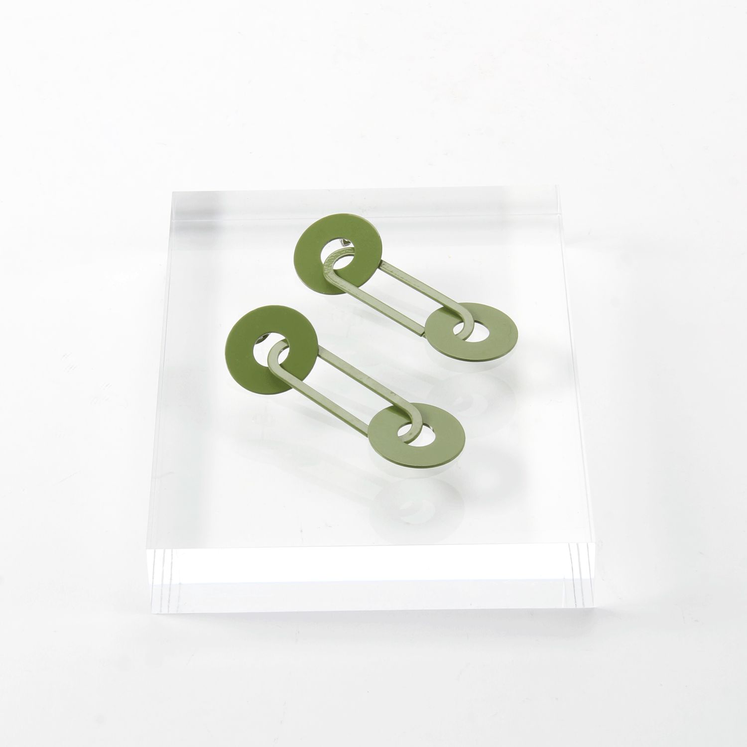 Days of August: The Hague Earrings in Avo Green Product Image 2 of 2