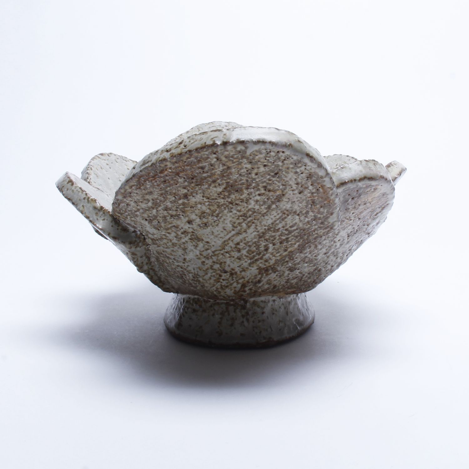 Bruce Cochrane: Overlapping Tan Oval Bowl Product Image 4 of 5