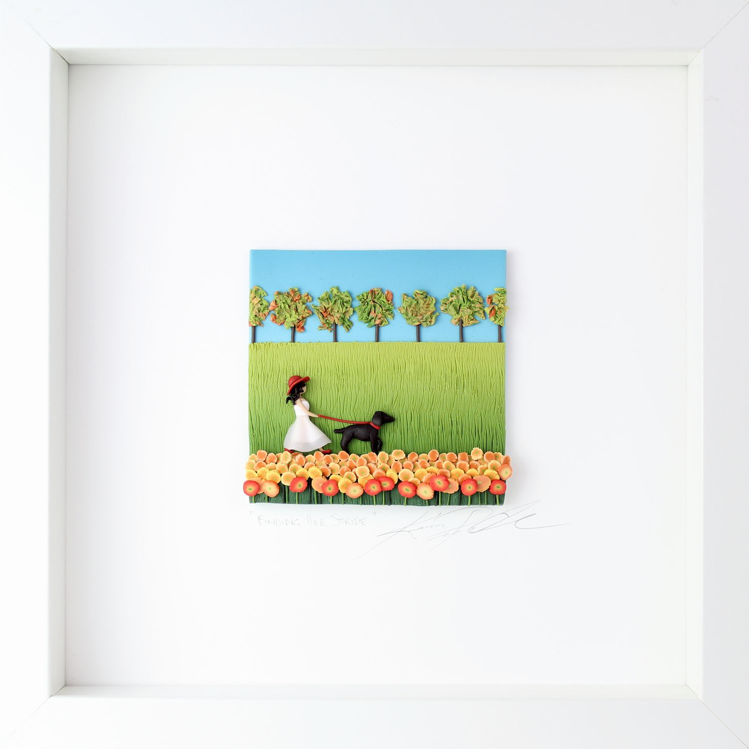 Subtle Details: “Finding Her Stride” Framed Sculpture Product Image 1 of 1