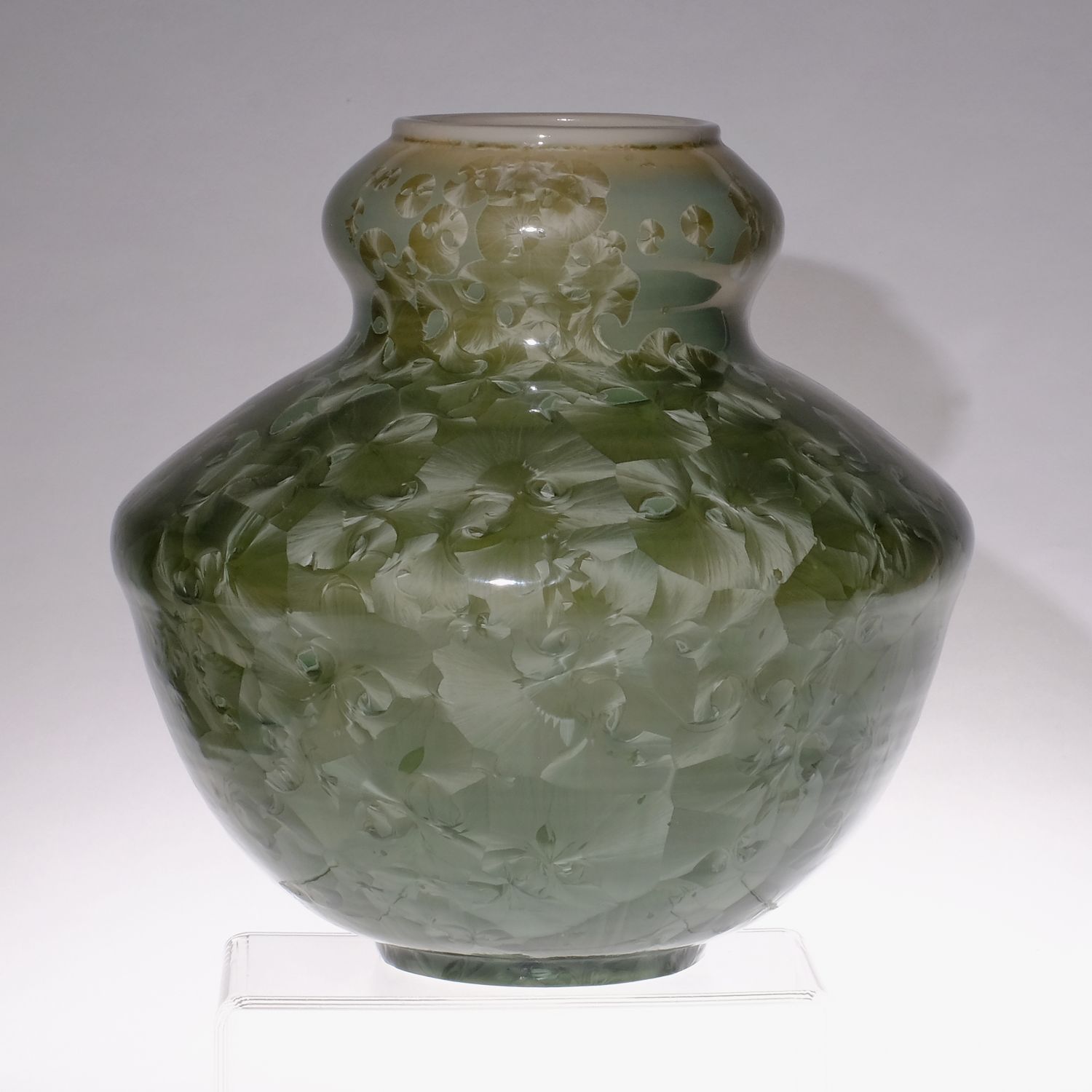 Yumiko Katsuya: Gold on Green Vase Product Image 1 of 4