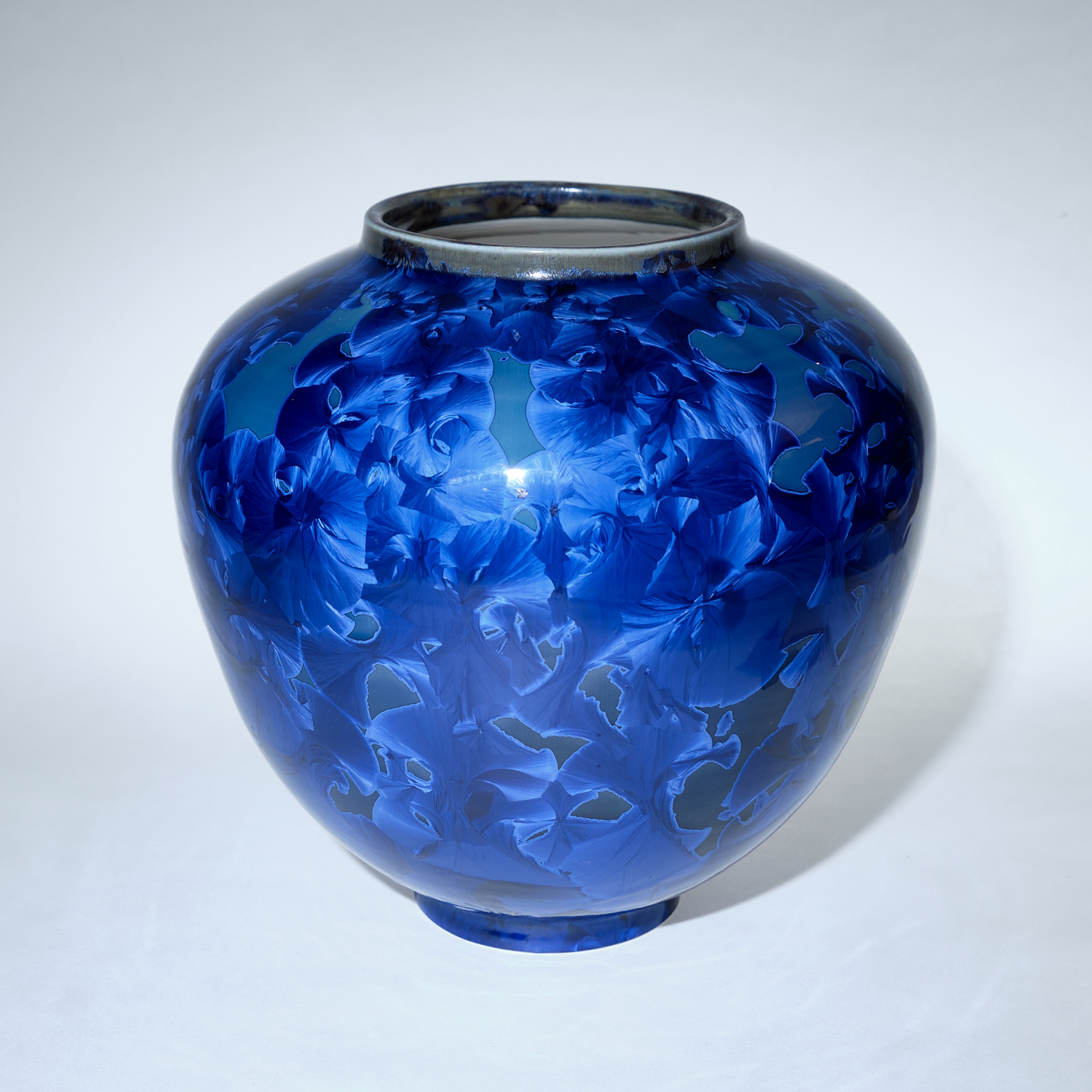Yumiko Katsuya: Wide Blue Vase Product Image 1 of 1