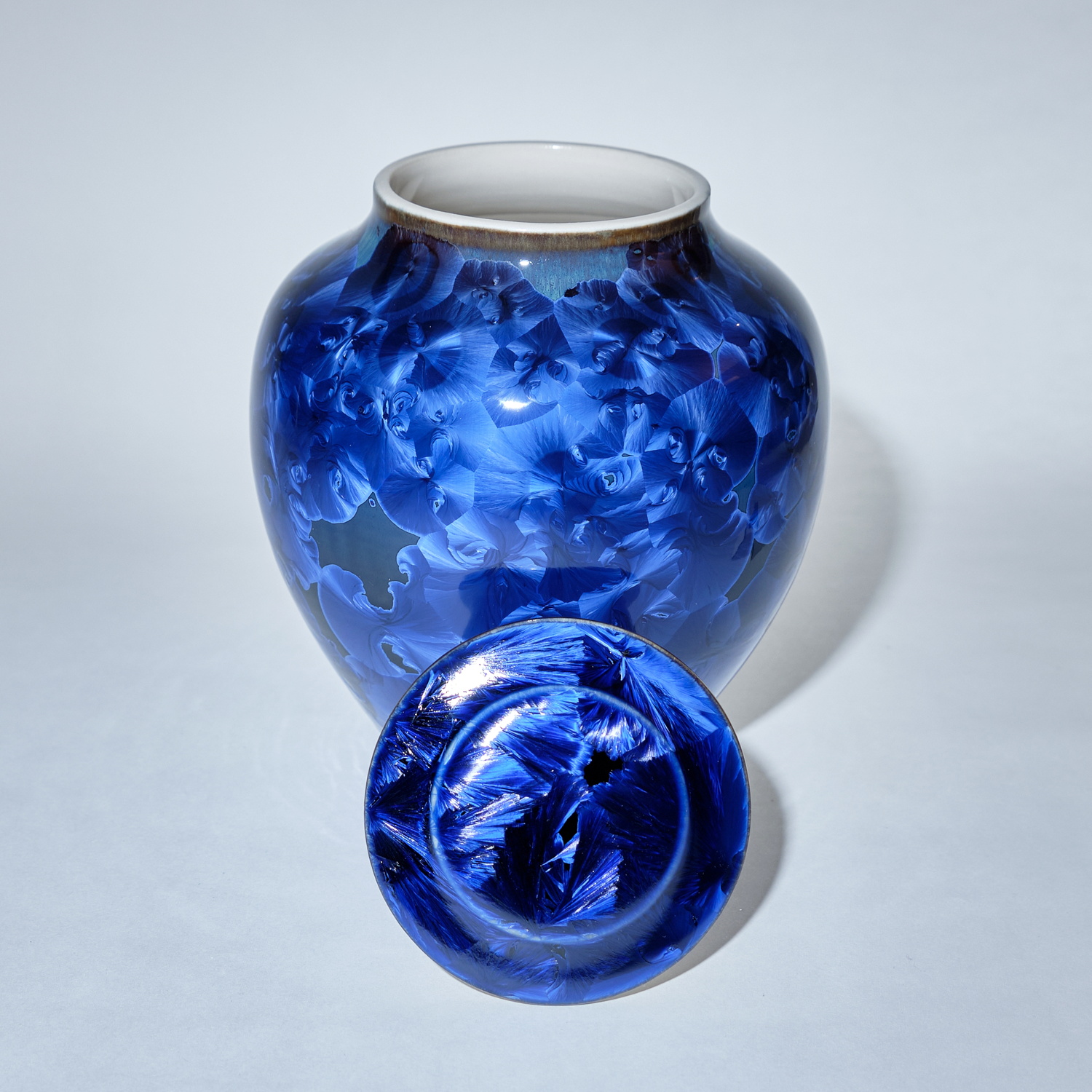Yumiko Katsuya: Blue Lidded Container Product Image 1 of 1