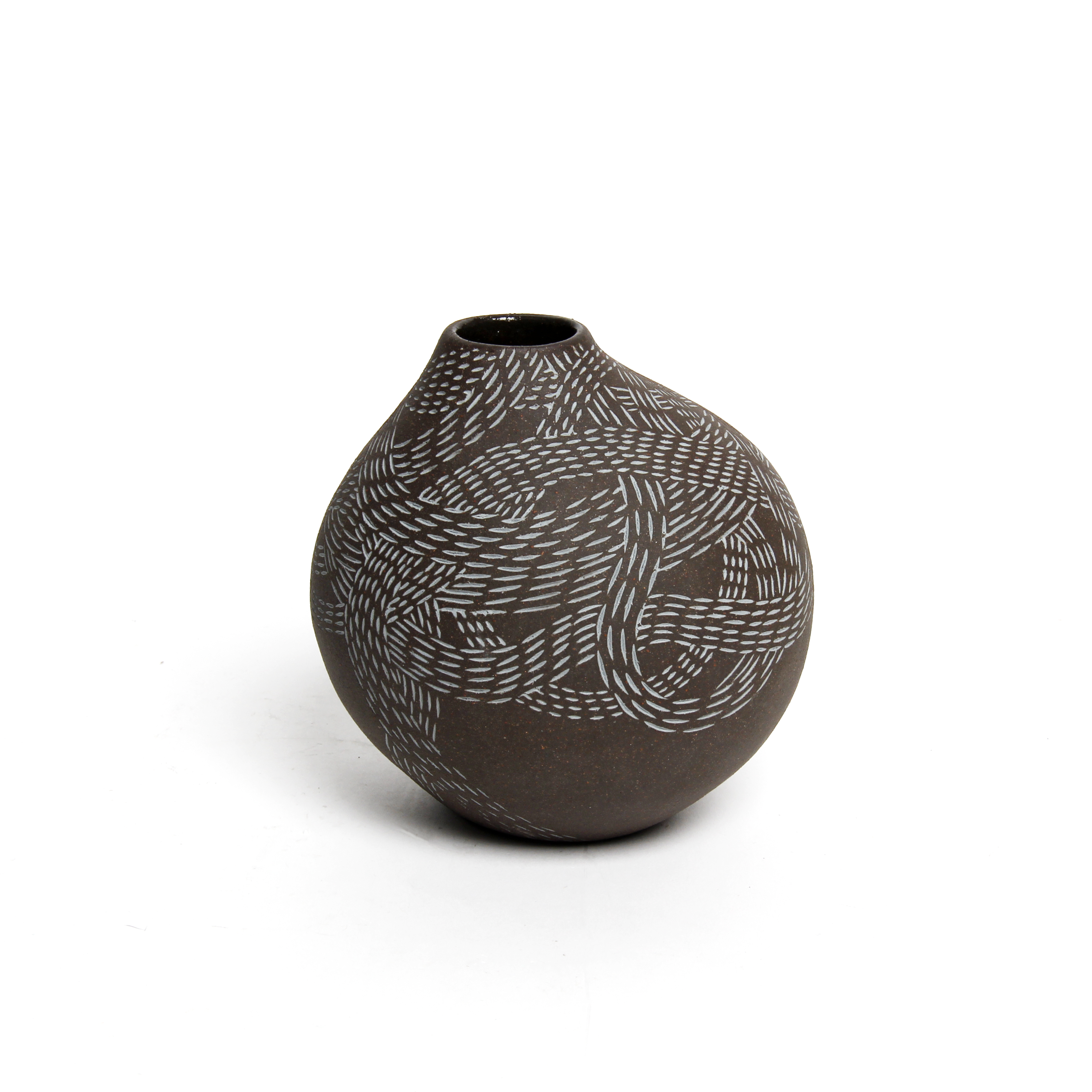Talia Silva: Small Black and Blue Inlay Vessel (Each sold separately) Product Image 2 of 5
